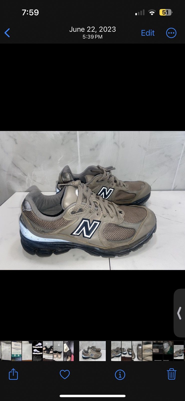 New Balance New Balance 2002r Thisisneverthat Light Brown Size US 7 / EU 40 - 5 Thumbnail