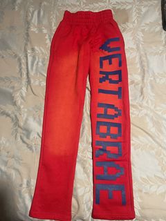 Grey and Pink Vertebrae Sweatpants Size Small - $400