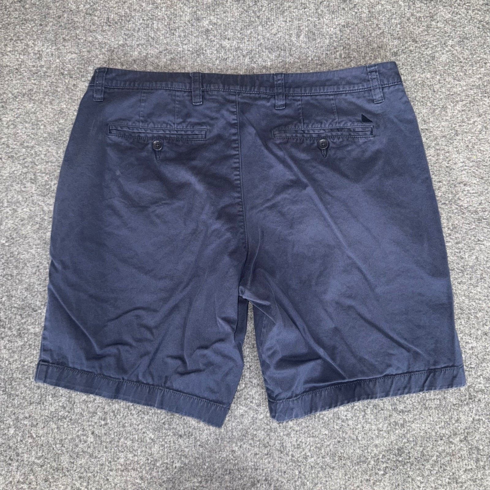 UNTUCKit UNTUCKit Mens Navy Blue Pima Cotton Stretch Chino Shorts 34 Size US 34 / EU 50 - 3 Thumbnail