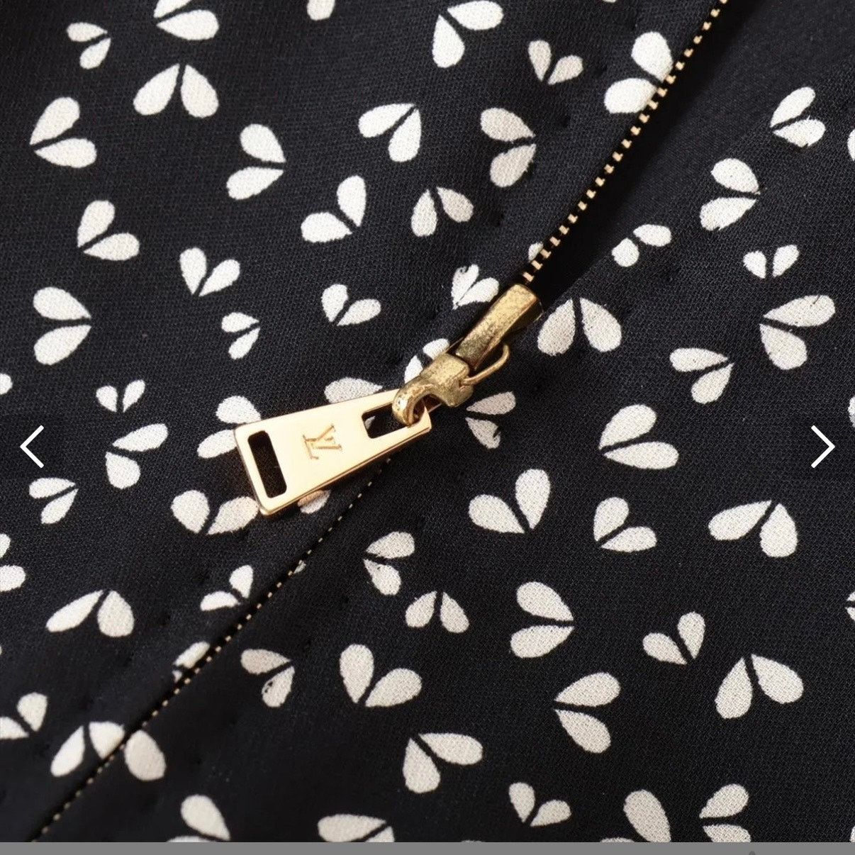 Louis Vuitton Louis Vuitton Black & White Floral Silk Dress Sz 36 Size XS / US 0-2 / IT 36-38 - 3 Thumbnail