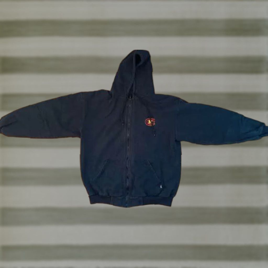 Vintage VINTAGE Central Michigan University Full Zip Cotton Hooded Sweatshirt LG Men Hoodie Jacket Black Size US L / EU 52-54 / 3 - 1 Thumbnail