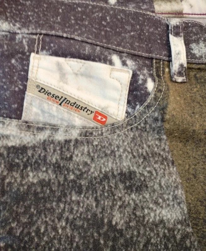 Diesel Diesel Livier-SP Archive "Cloud/Stone" Print Slim Jeans W29 Size 29" - 5 Thumbnail