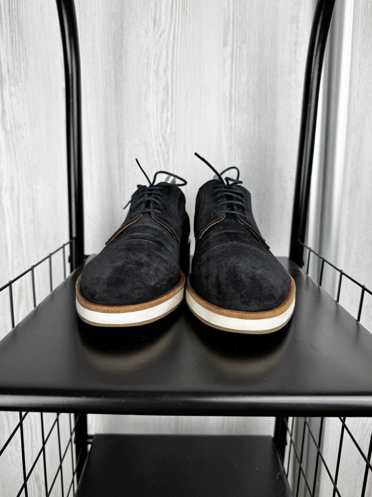 Hugo Boss Boss Hugo Boss Men's Oracle Derby blue suede Size US 8.5 / EU 41-42 - 2 Thumbnail