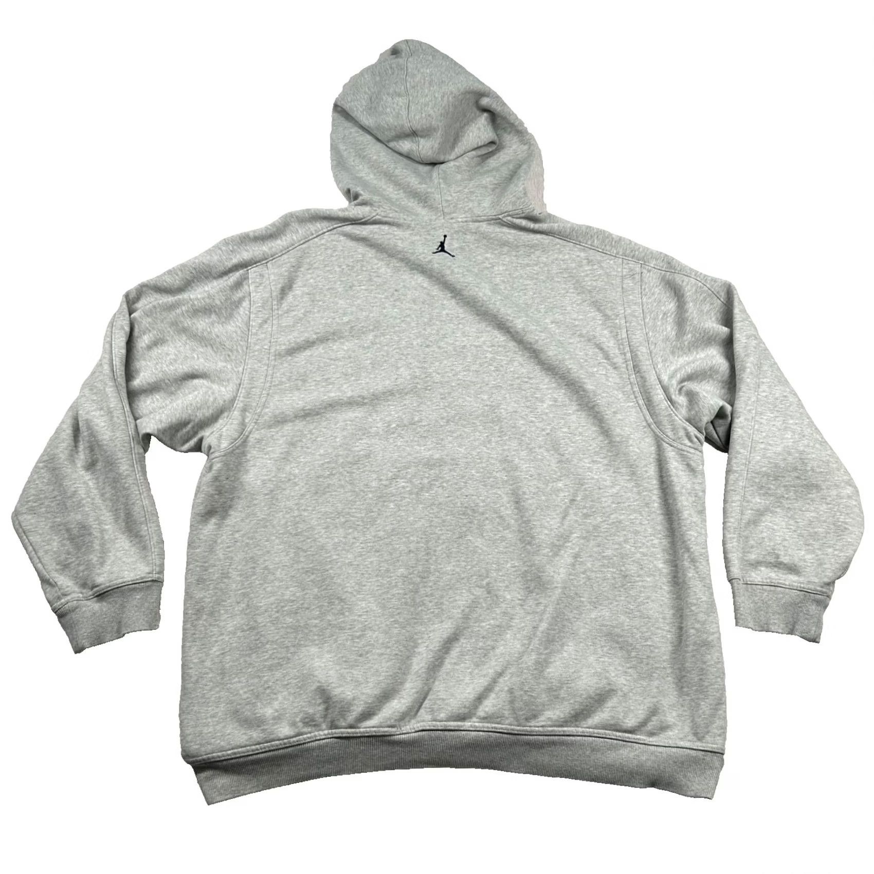 Jordan Brand VINTAGE Nike Air Jordan Hoodie Mens 2XL Embroidered Basketball Heather Gray Jumpman Y2K Shirt Pullover Size US XXL / EU 58 / 5 - 2 Thumbnail