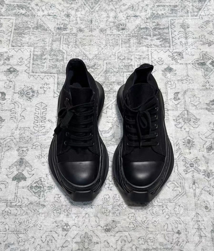Rick Owens Rick Owens Tractor Platform Black Warrior Canvas Sneakers Size US 6.5 / EU 39-40 - 2 Thumbnail