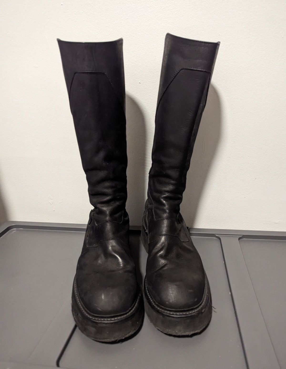 Julius Julius AW15 Tall Leather Creeper Boots Size US 11.5 / EU 44-45 - 3 Thumbnail