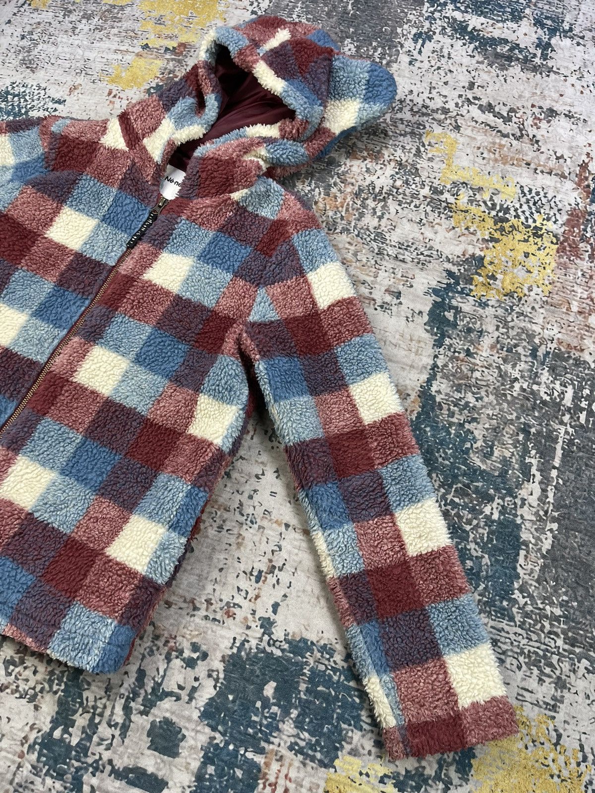 Ne-Net Issey Miyake Ne-Net Kitten Ear Plaid Zipper Hoodie Size XS / US 0-2 / IT 36-38 - 5 Thumbnail