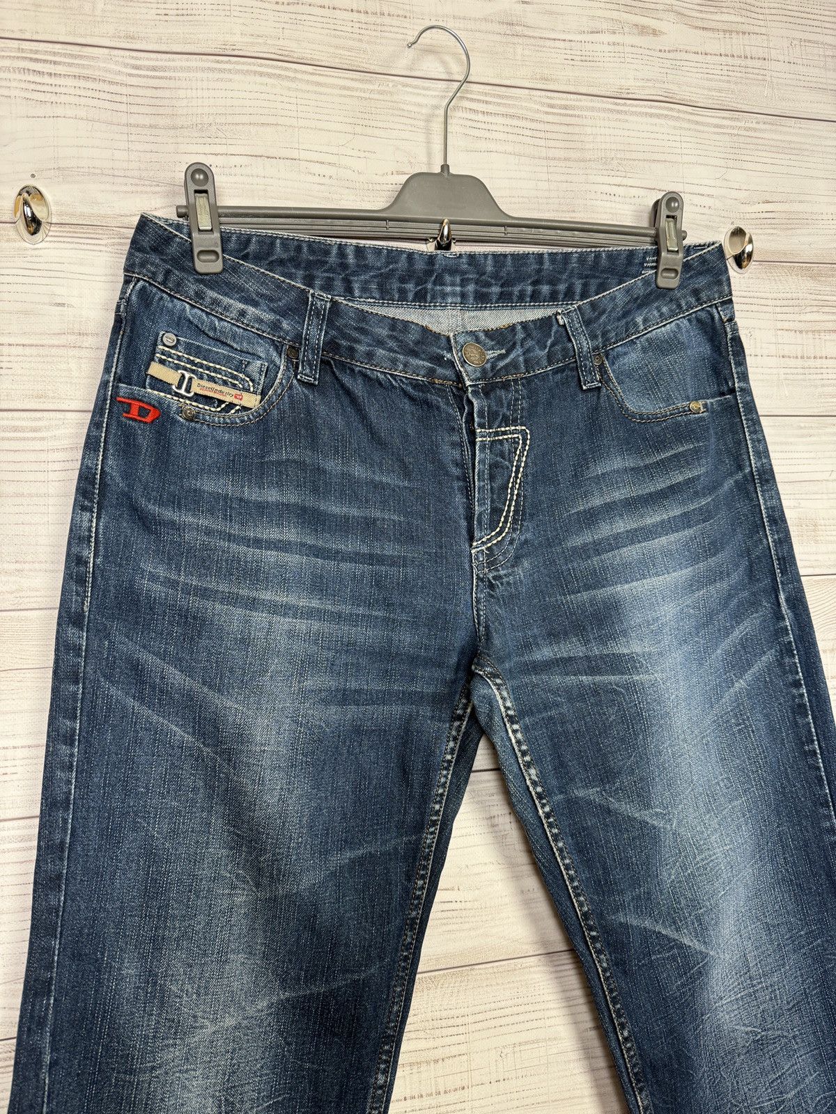 Diesel Vintage Diesel Jeans Big Logo Denim Pants Japanese Size US 34 / EU 50 - 3 Thumbnail