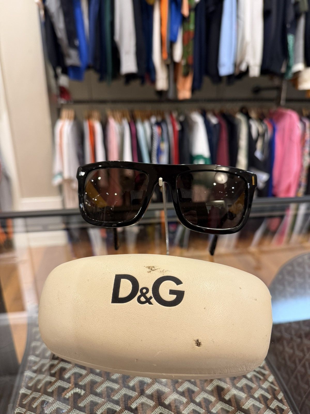 Dolce & Gabbana Dolce & Gabbana Sunglasses Black / Yellow Size ONE SIZE - 2 Thumbnail