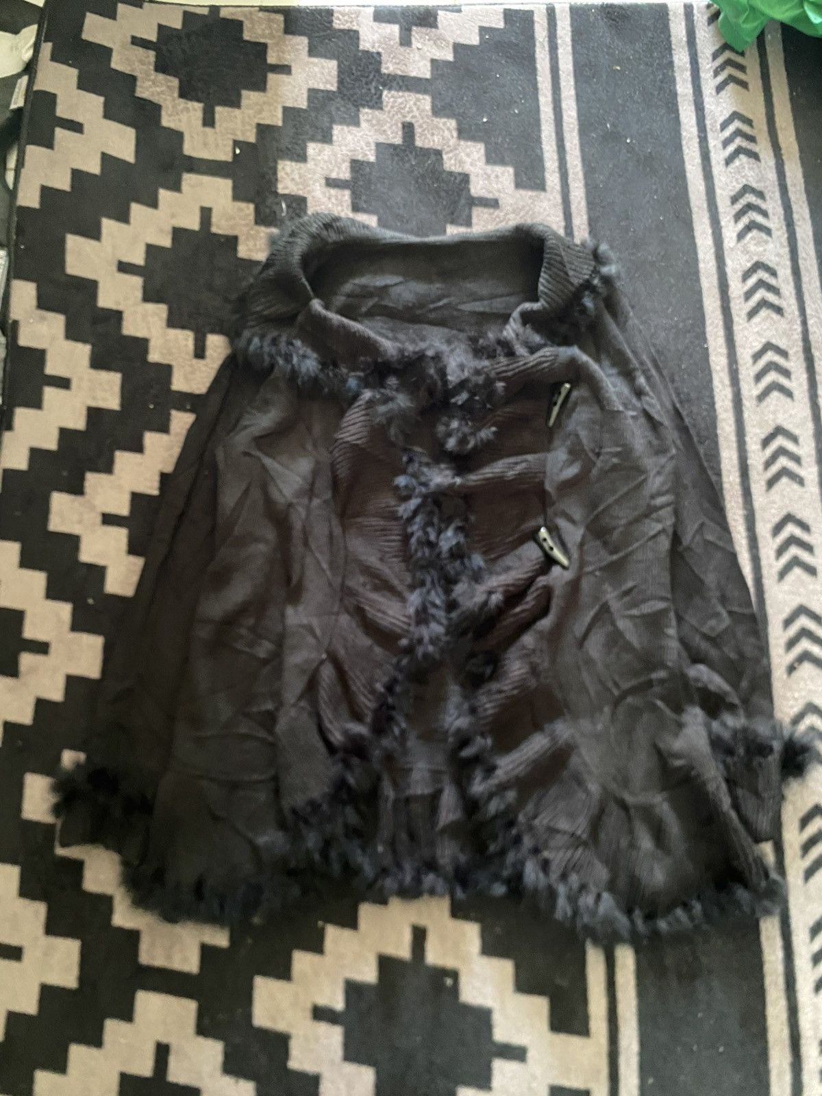 Tornado Mart Japanese 14thaddiction style ziena faux fur knit cardigan Size US L / EU 52-54 / 3 - 1 Thumbnail