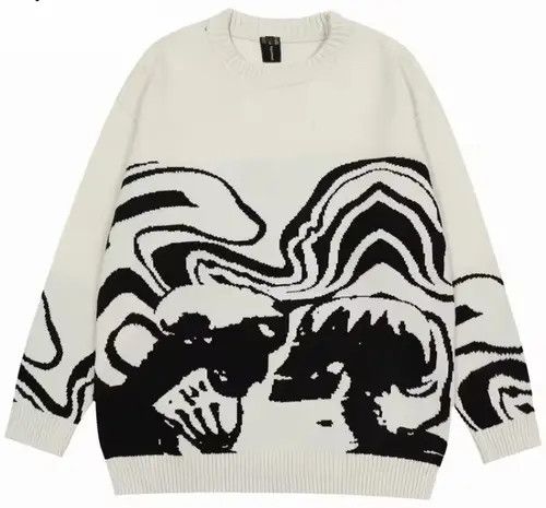 Japanese Brand Mizuki x Misao Skeletons In Love Knitted Sweater Pullover Size US L / EU 52-54 / 3 - 5 Thumbnail