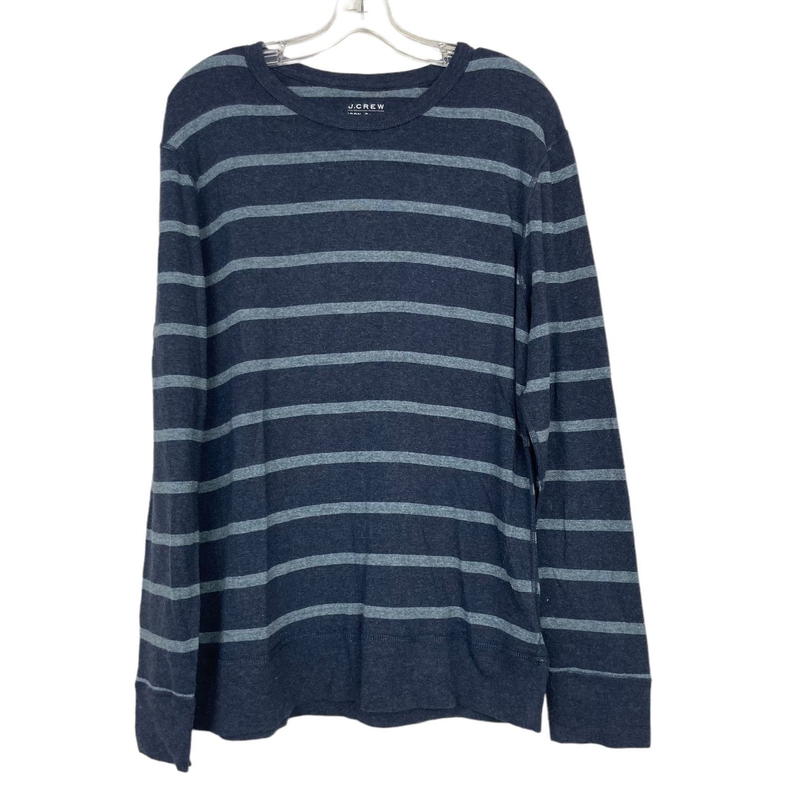 J.Crew J. Crew Gray Striped Sweater Sz L Size US L / EU 52-54 / 3 - 1 Thumbnail