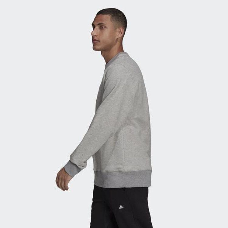 Adidas Adidas sweatshirt men vintage logo M gray perfomance H45372 Size US M / EU 48-50 / 2 - 7 Thumbnail