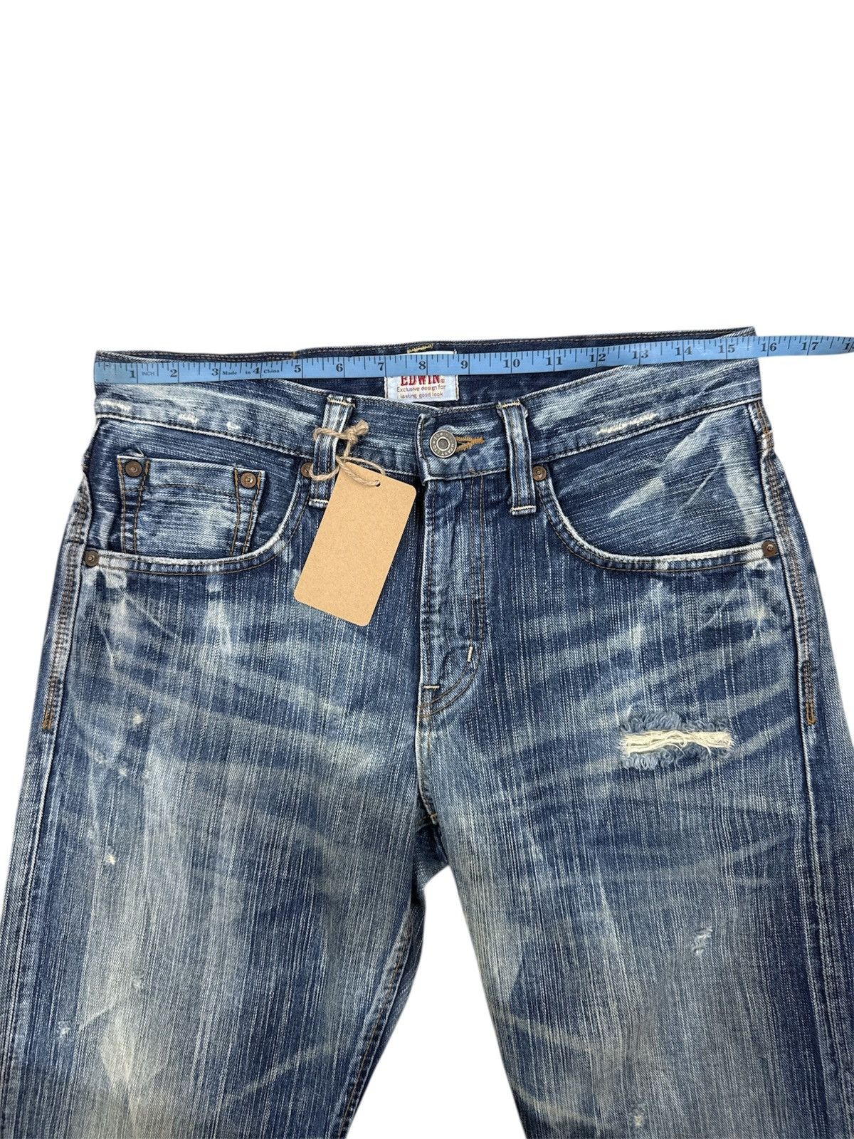 Kapital Japanese Edwin Exclusive Distressed Jeans Size US 31 - 20 Thumbnail