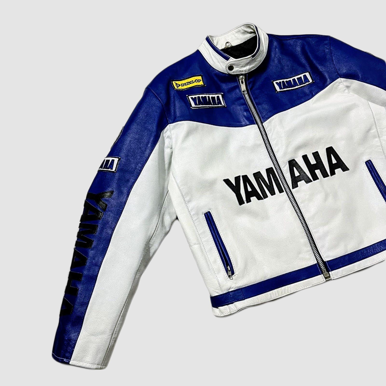 Yamaha YAMAHA Biker Leather Jacket Racing STREETWEAR Size US XL / EU 56 / 4 - 4 Thumbnail