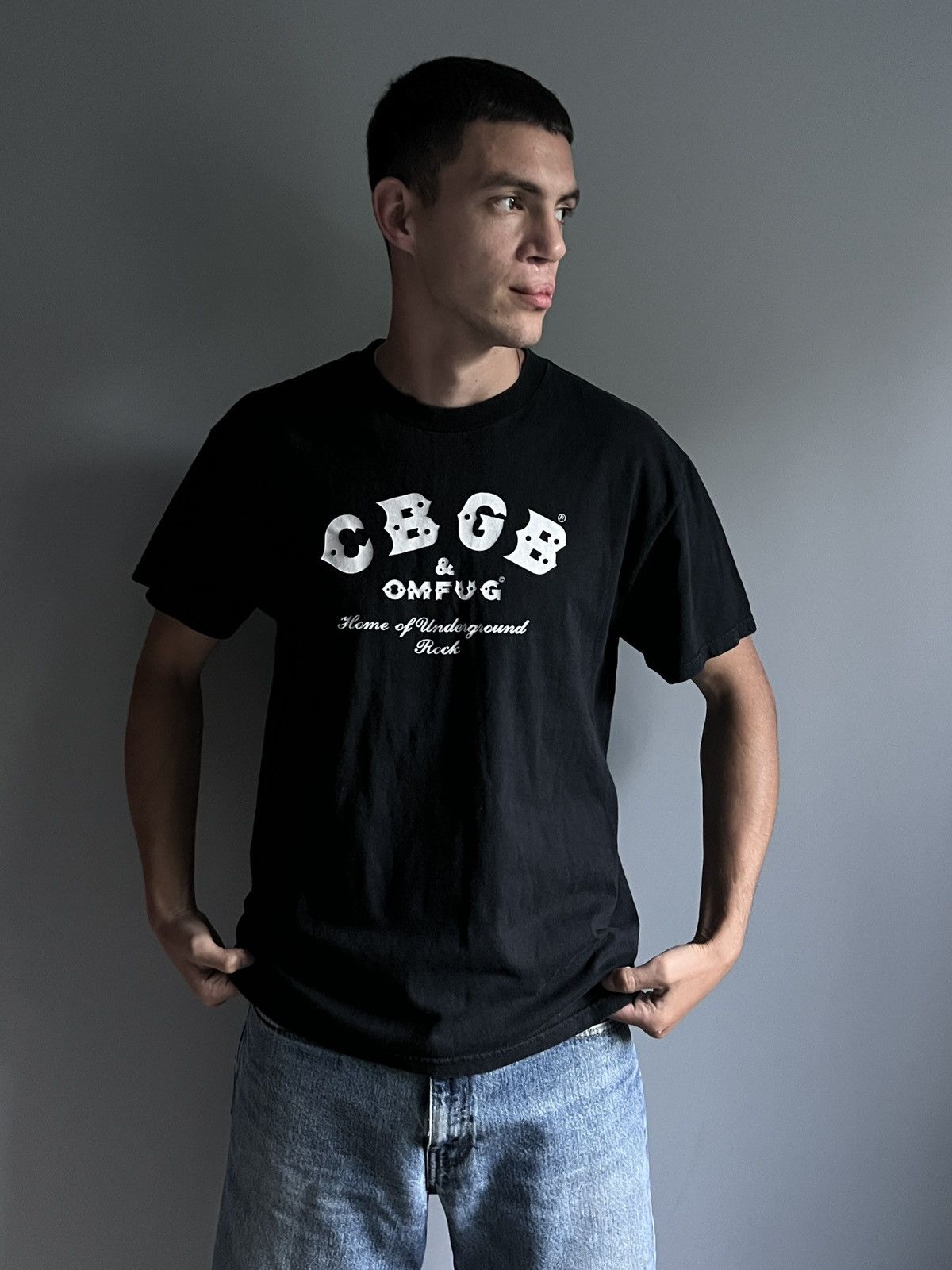 Band Tees × Seditionaries × Vintage Vintage CBGB Om Fug T-shirt Size US L / EU 52-54 / 3 - 2 Thumbnail
