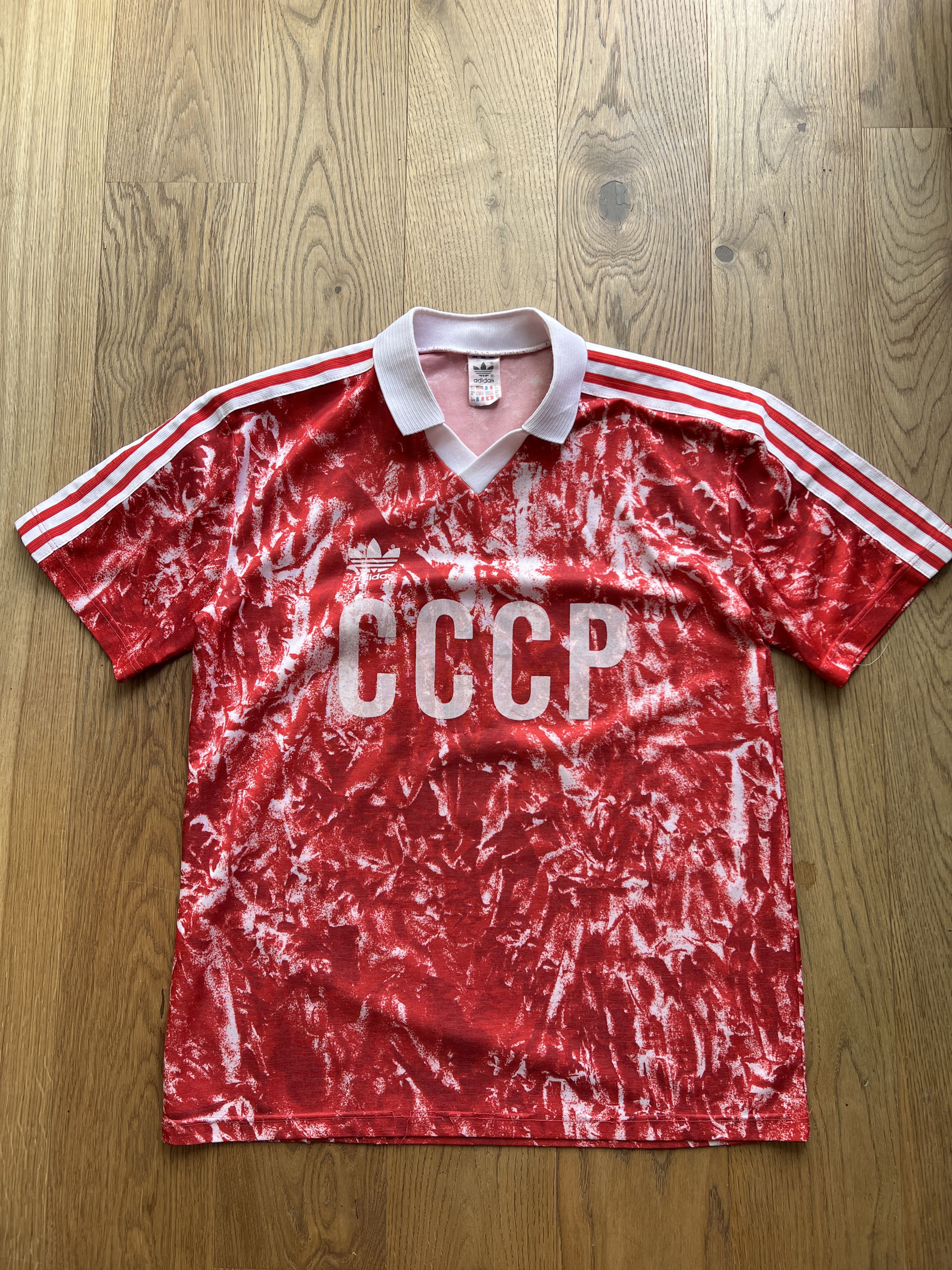 Adidas RARE! Adidas USSR Soviet Union 1988 home football jersey kit Size US M / EU 48-50 / 2 - 4 Thumbnail