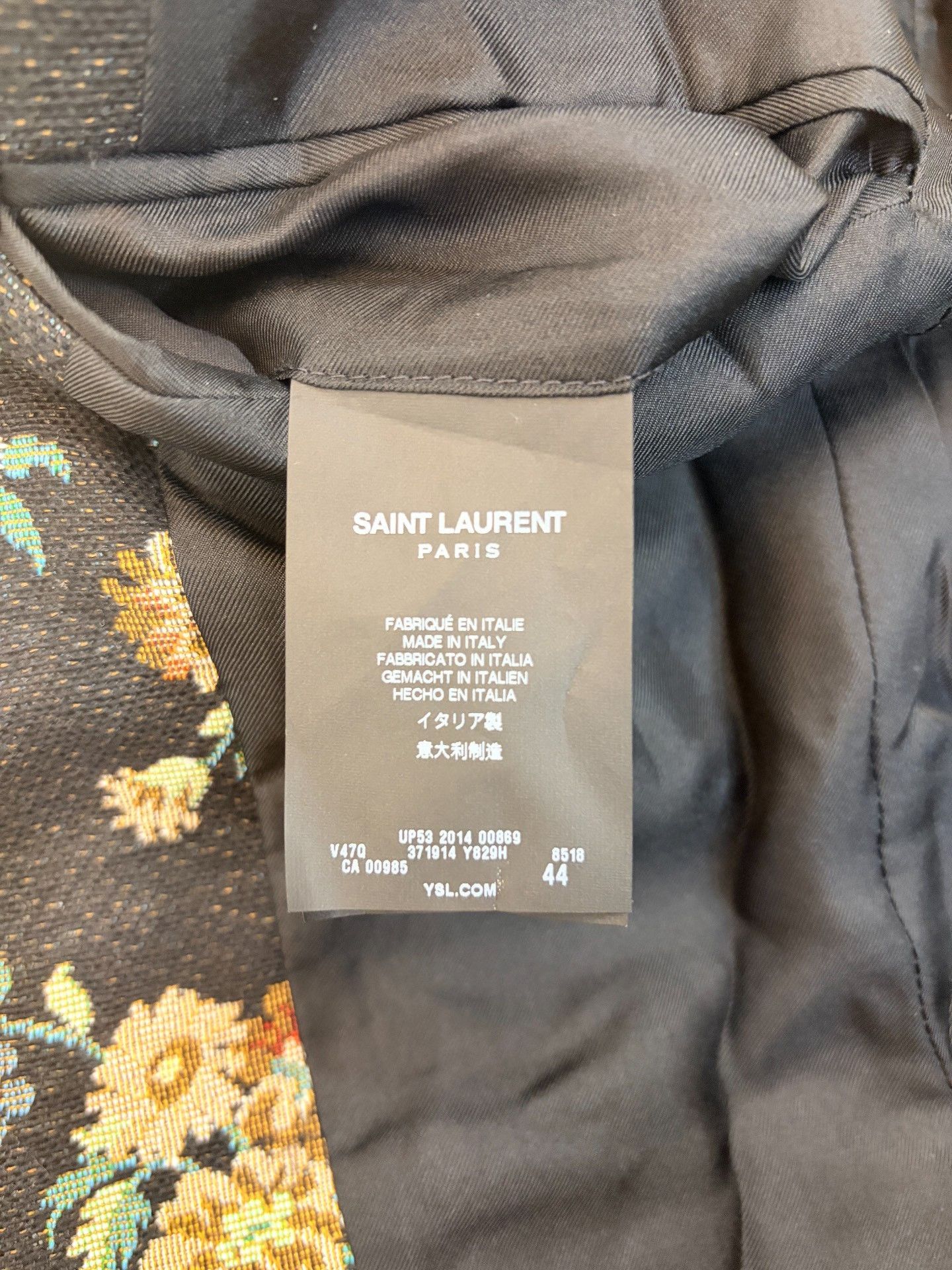 Saint Laurent Paris Saint Laurent 2015 SS Floral Blazer Size 44 Size US S / EU 44-46 / 1 - 5 Thumbnail