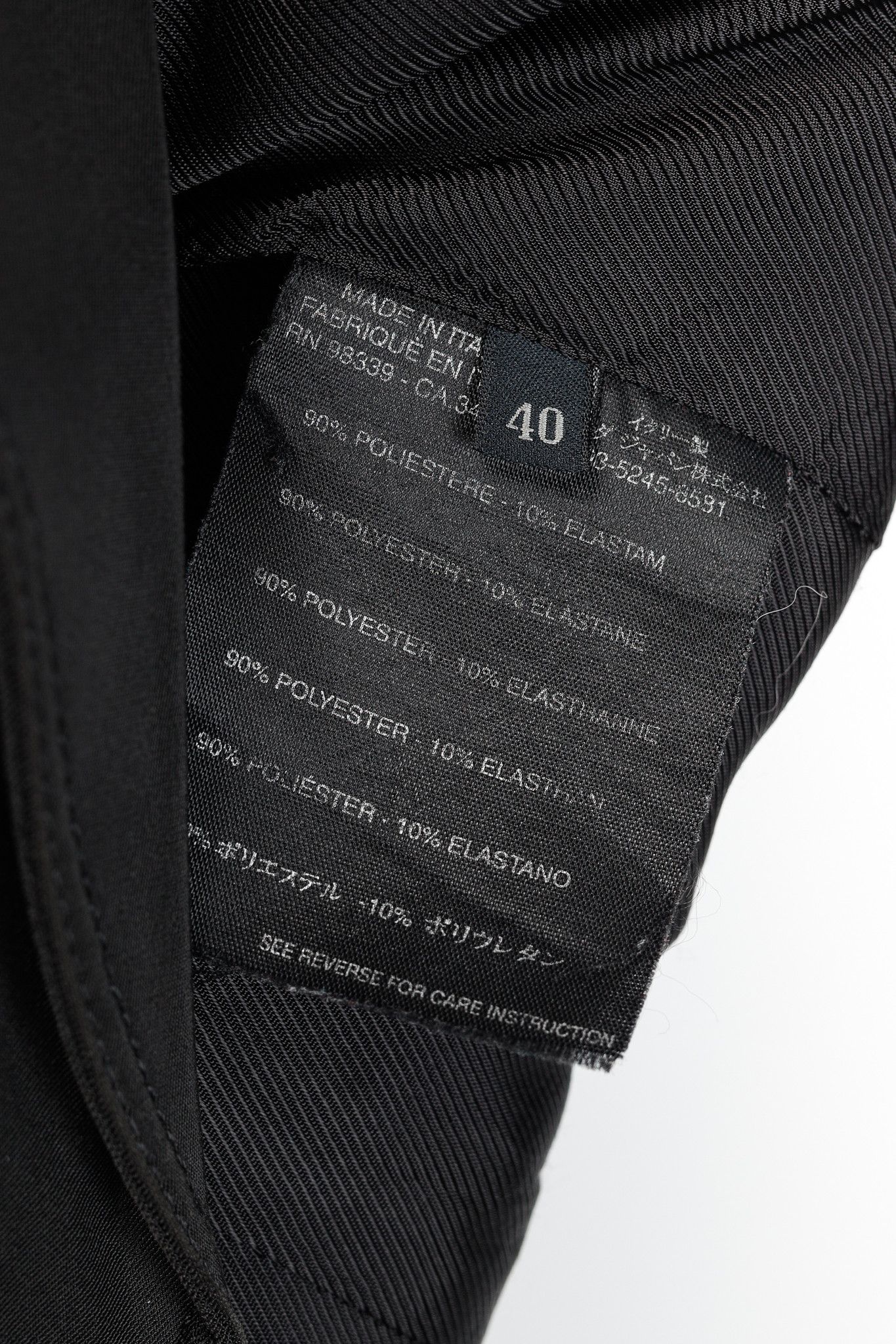 Prada Prada Black Twill 3-Button Blazer Size S / US 4 / IT 40 - 8 Thumbnail