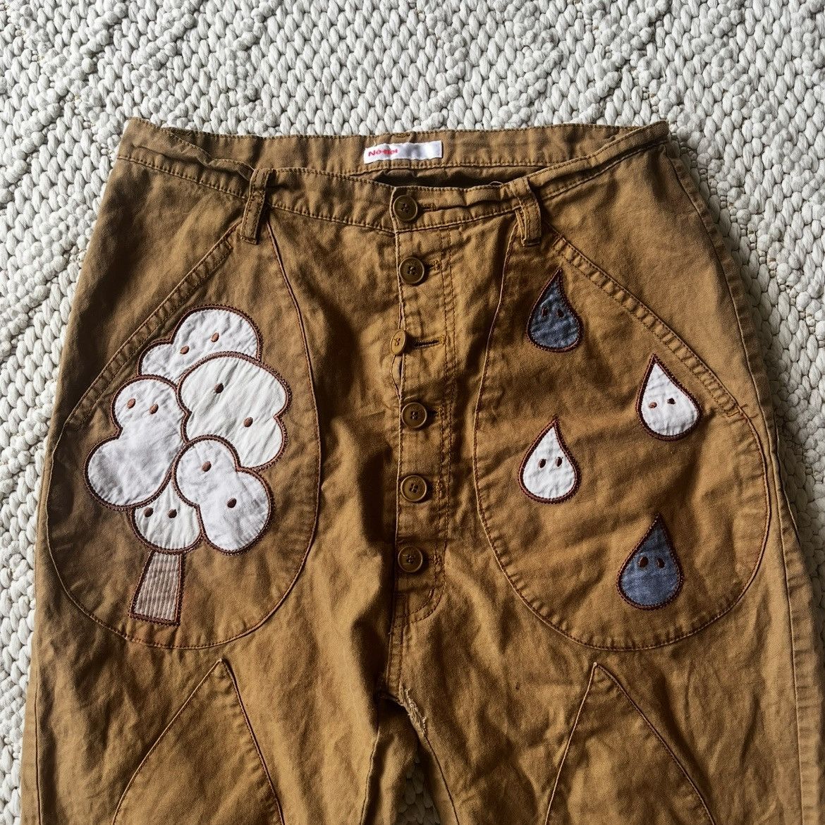 Ne-Net Ne-Net appliqué raindrop embroidered trousers Size US 30 / EU 46 - 3 Thumbnail