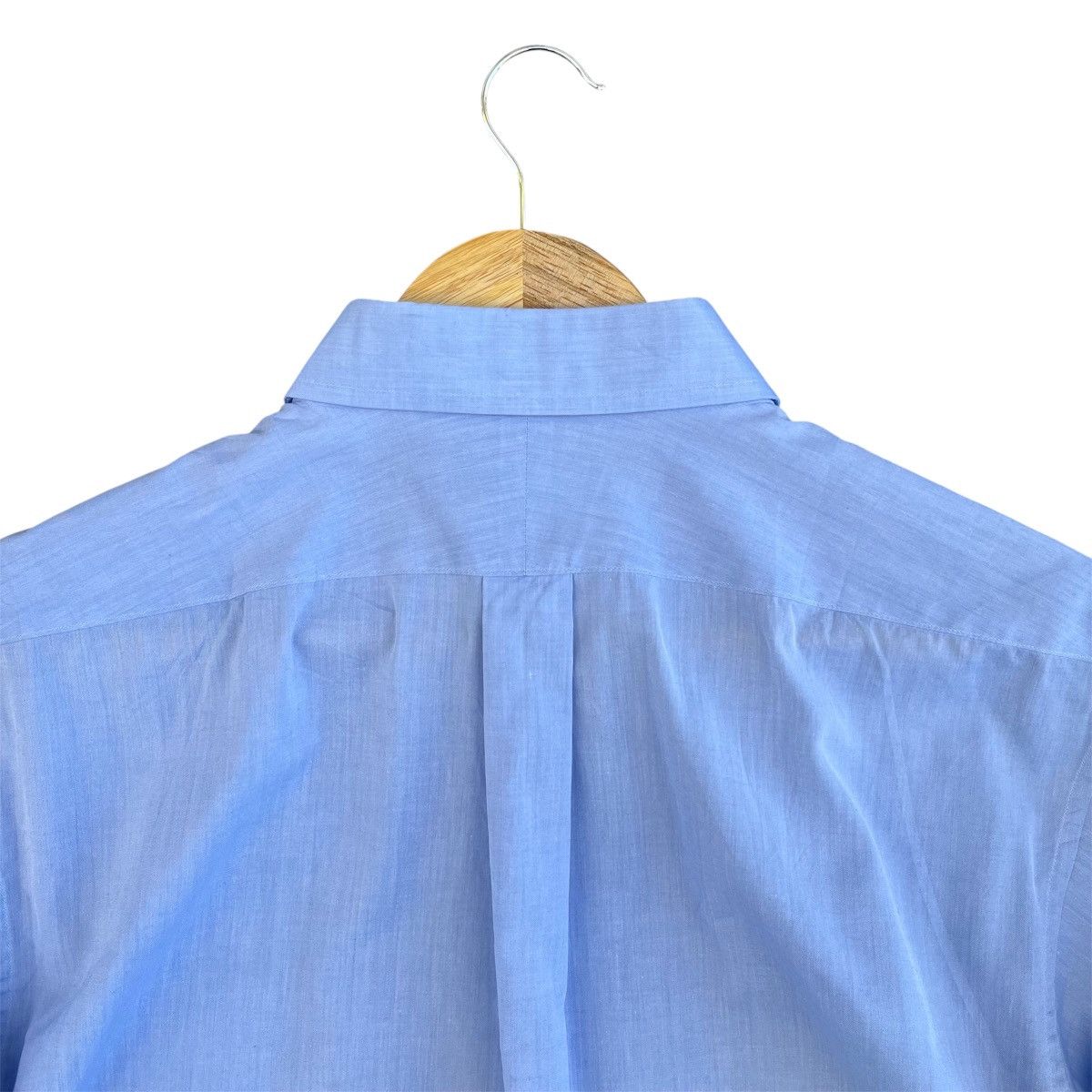 Balenciaga Vintage Balenciaga Paris Button Up Shirt Baby Blue Size US M / EU 48-50 / 2 - 8 Thumbnail
