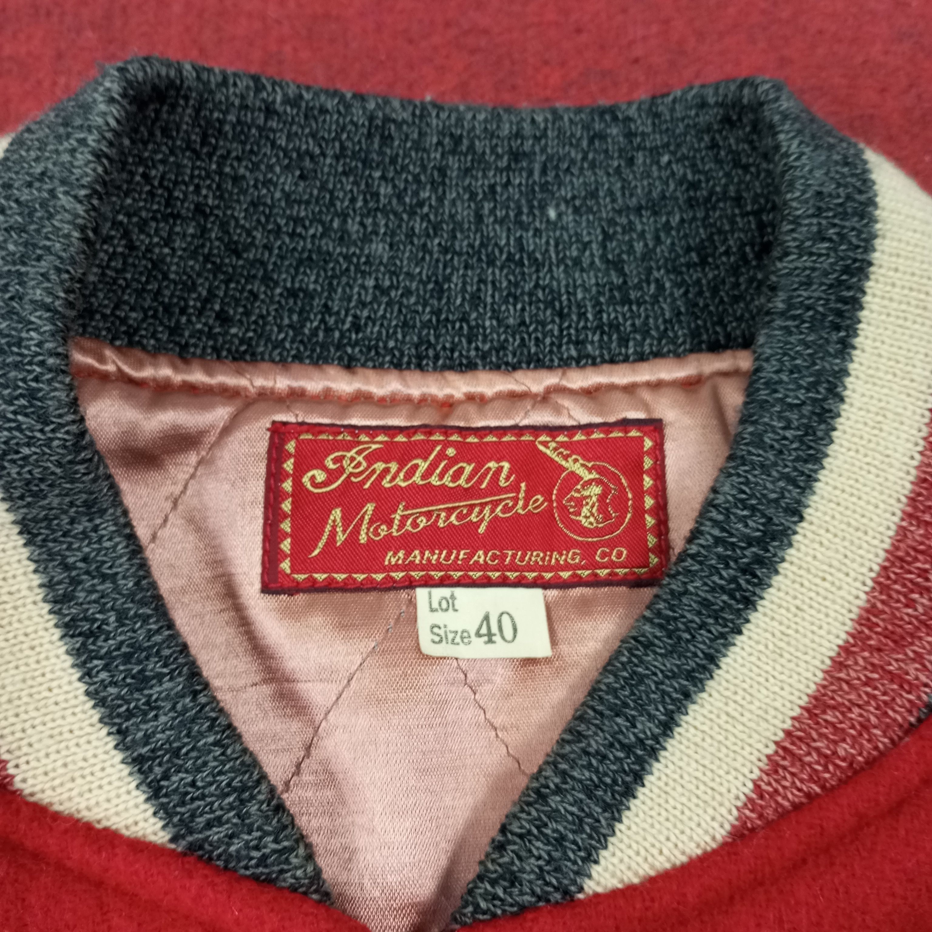 Vintage Indian Motors Springfield Motorcycle Varsity Jacket Size US M / EU 48-50 / 2 - 6 Thumbnail