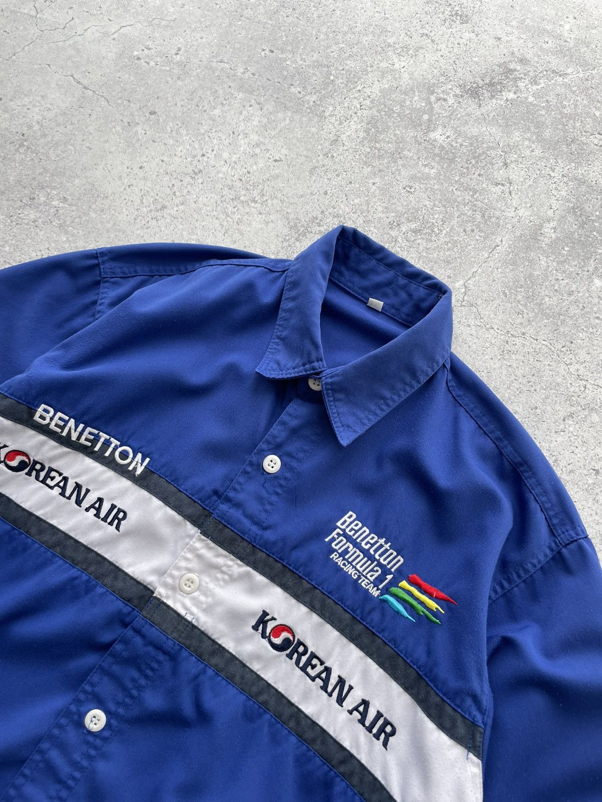 Benetton 2000s Rare Benetton Formula 1 Mild Seven Racing Team Shirt Size US L / EU 52-54 / 3 - 4 Thumbnail