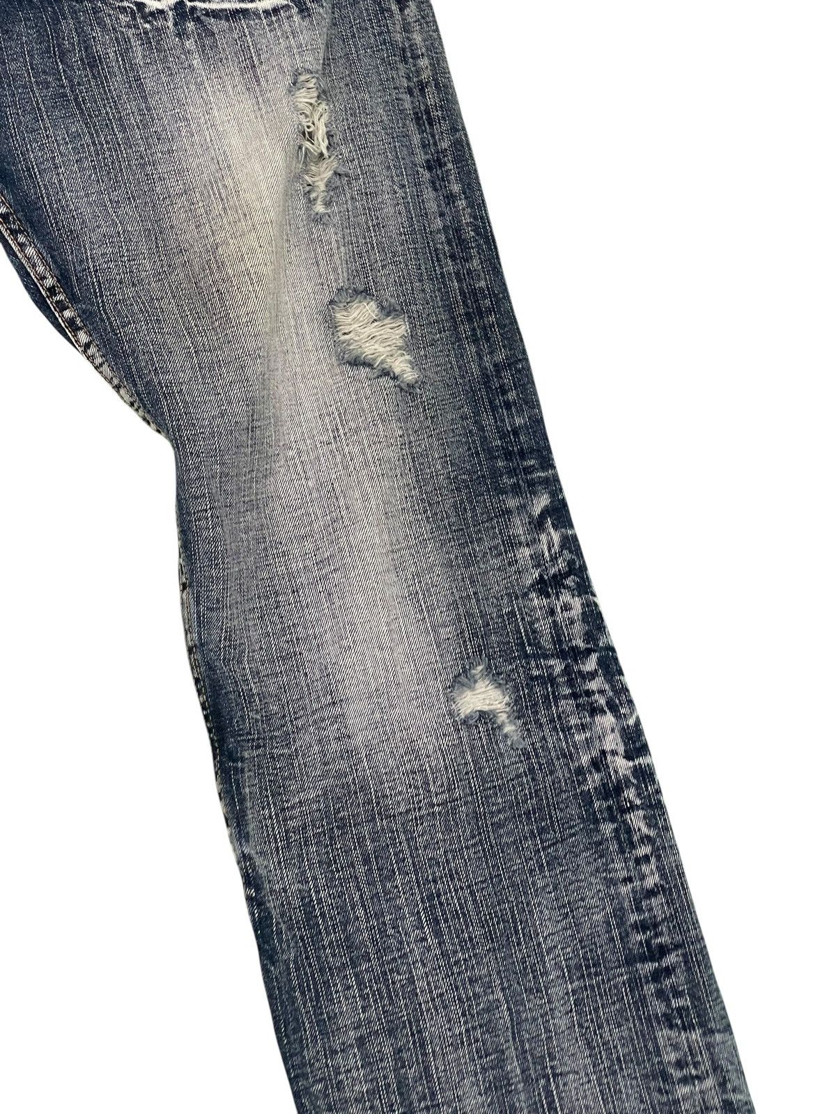 Yasuyuki Ishii Straight Jeans Sorridere Faded Acid Wash Chrome hearts 2🟦8 Size US 34 / EU 50 - 12 Thumbnail