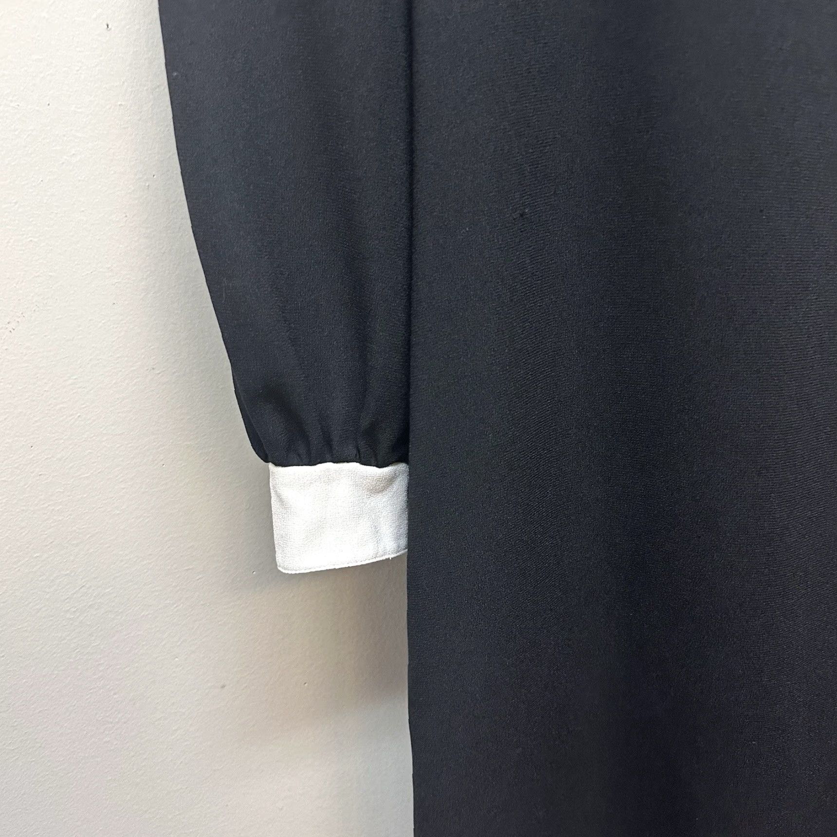 Vintage VINTAGE Black Modest White Collar Dress Wednesday Adams Cosplay M/L Caron Petite Shift Womens Size M / US 6-8 / IT 42-44 - 5 Thumbnail