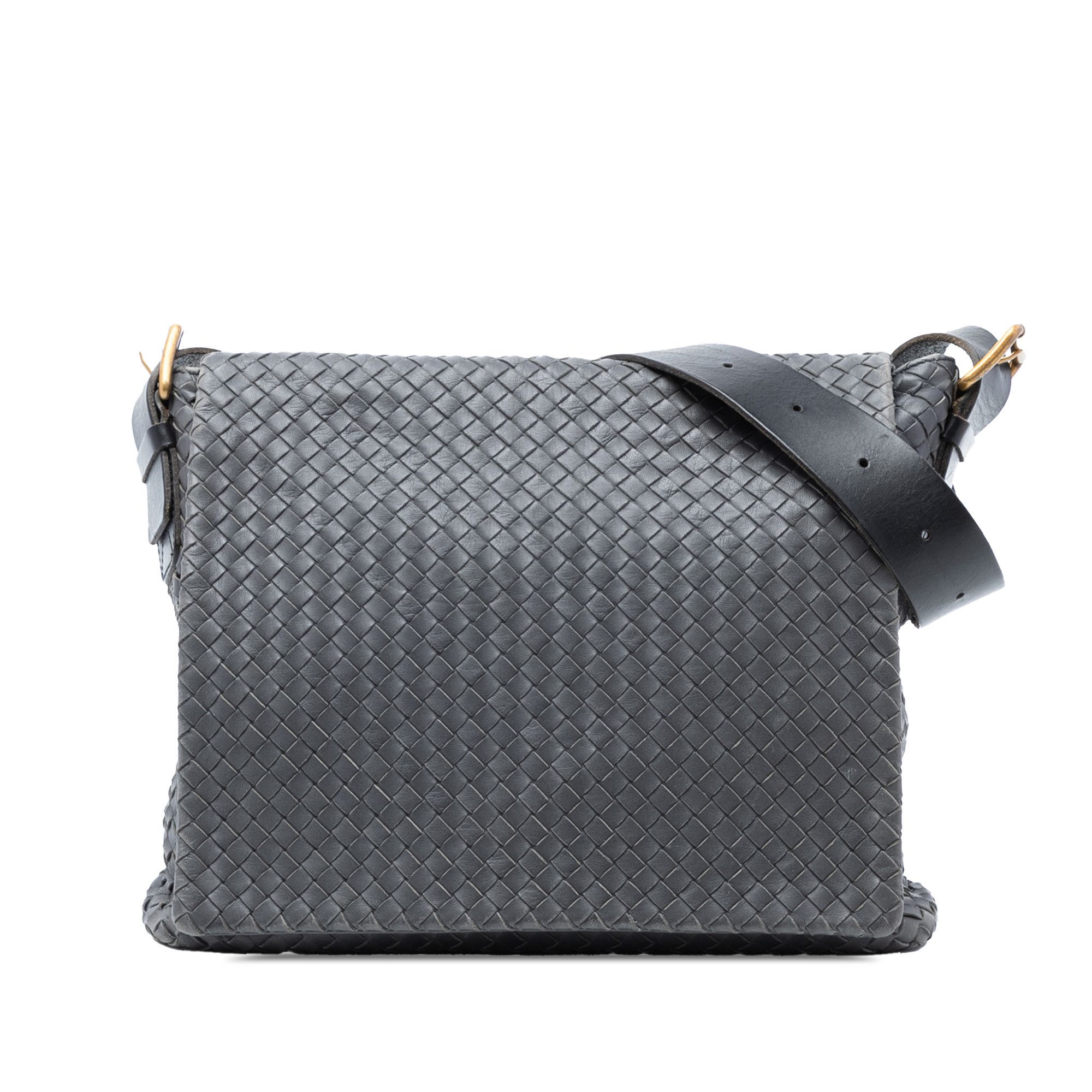 Bottega Veneta Bottega Veneta Nappa Intrecciato Flap Crossbody Size ONE SIZE - 1 Thumbnail