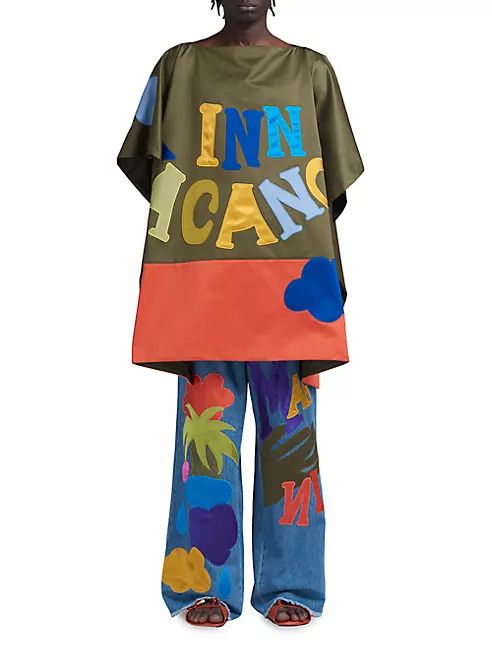 Marni os11x0224 Marni x No Vacancy Flare Jeans in Iris Blue Size US 34 / EU 50 - 2 Thumbnail