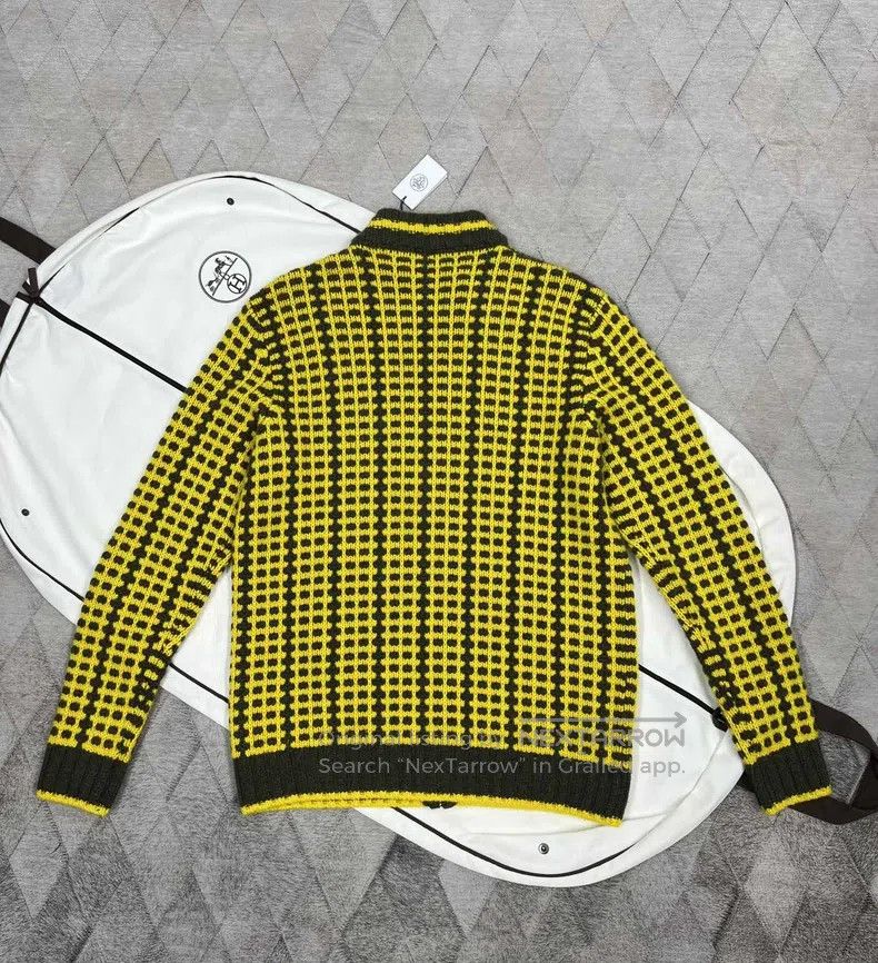 Hermes Hermes Heavy cashmere knitted jacket Size XXL / US 16-18 / IT 52-54 - 6 Thumbnail