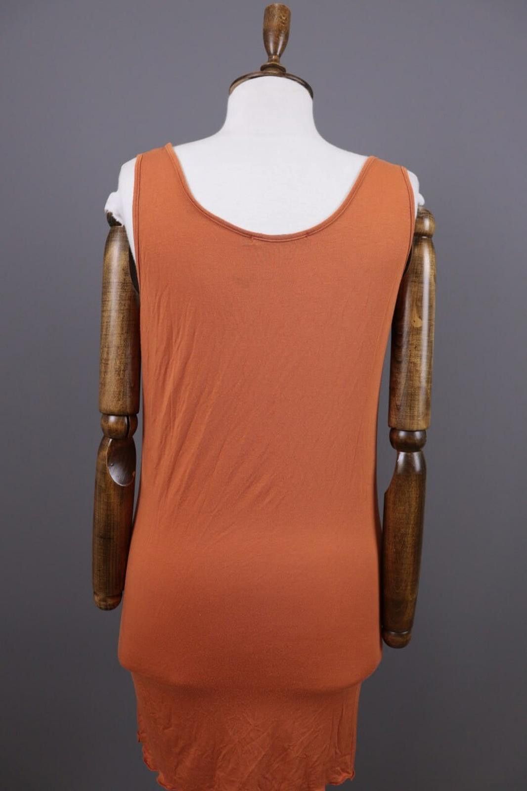 Designer Gudrun Sjoden Orange Bodycon Tunic Blouson Dress Size M Size M / US 6-8 / IT 42-44 - 7 Thumbnail