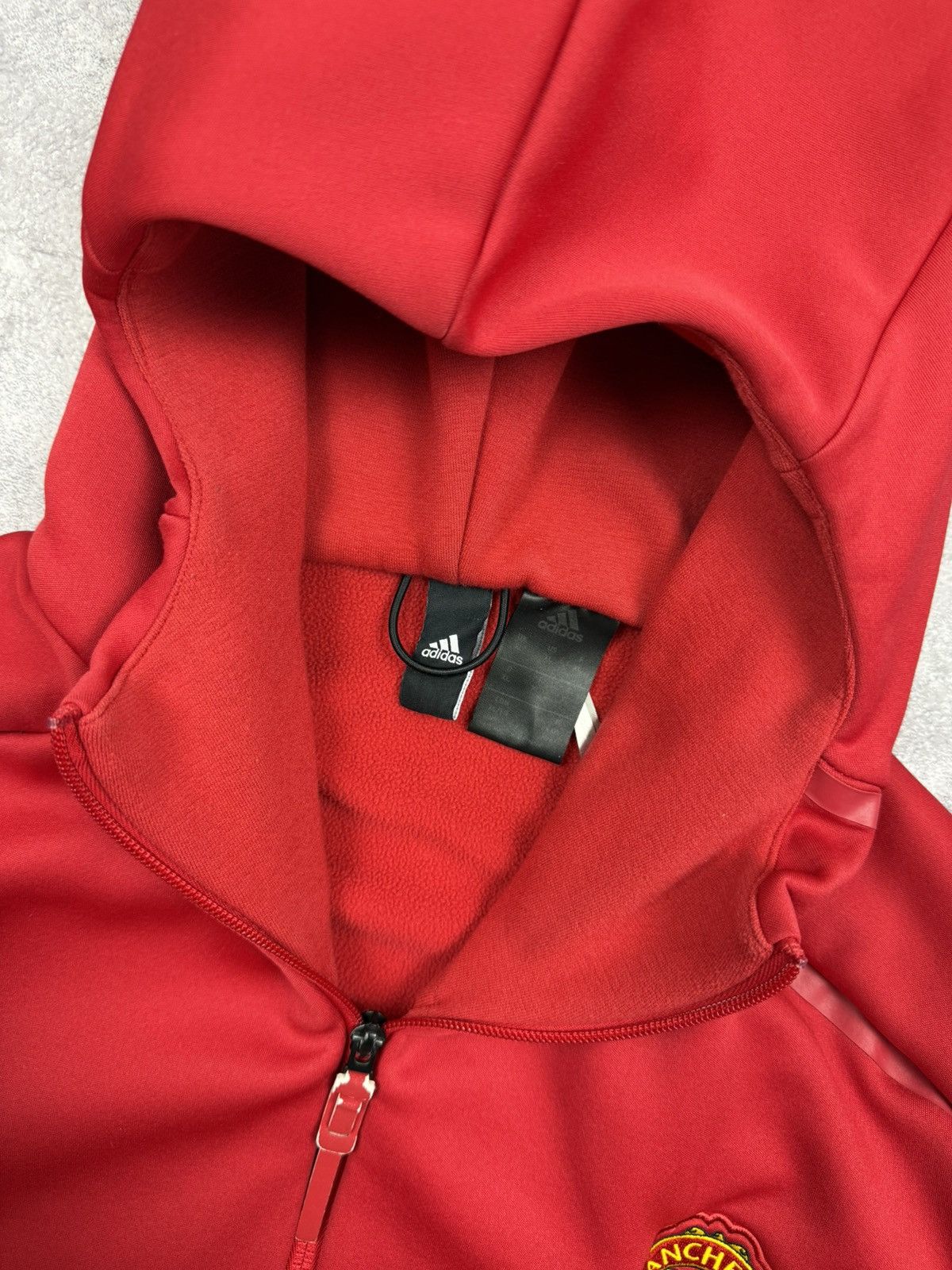 Adidas Vintage Adidas Manchester United Football ZNE Zip Hoodie Y2K Size US XL / EU 56 / 4 - 11 Thumbnail