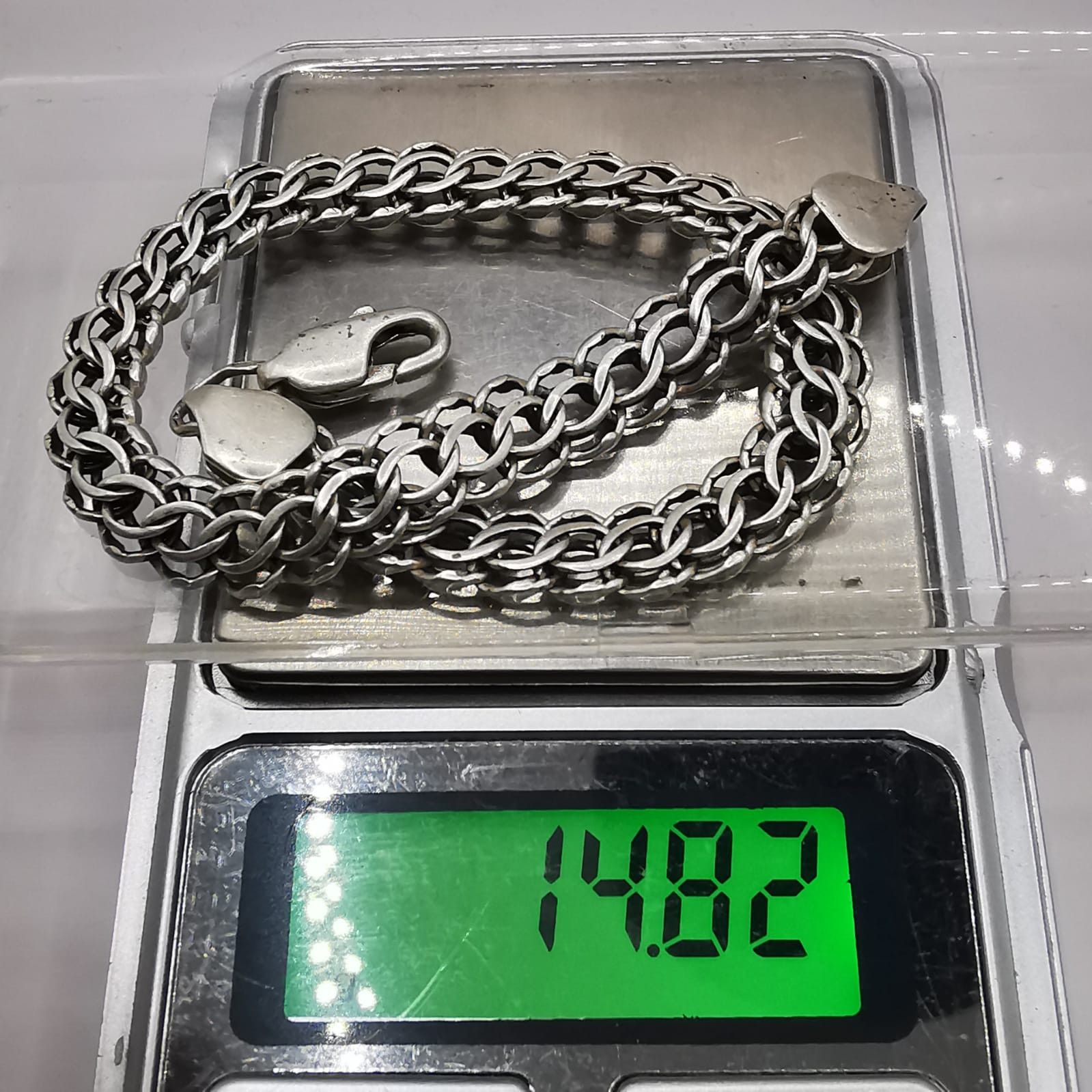 Sterling Silver Vintage Bracelet ,925 Sterling Silver, Handmade 14,82g Size ONE SIZE - 5 Thumbnail