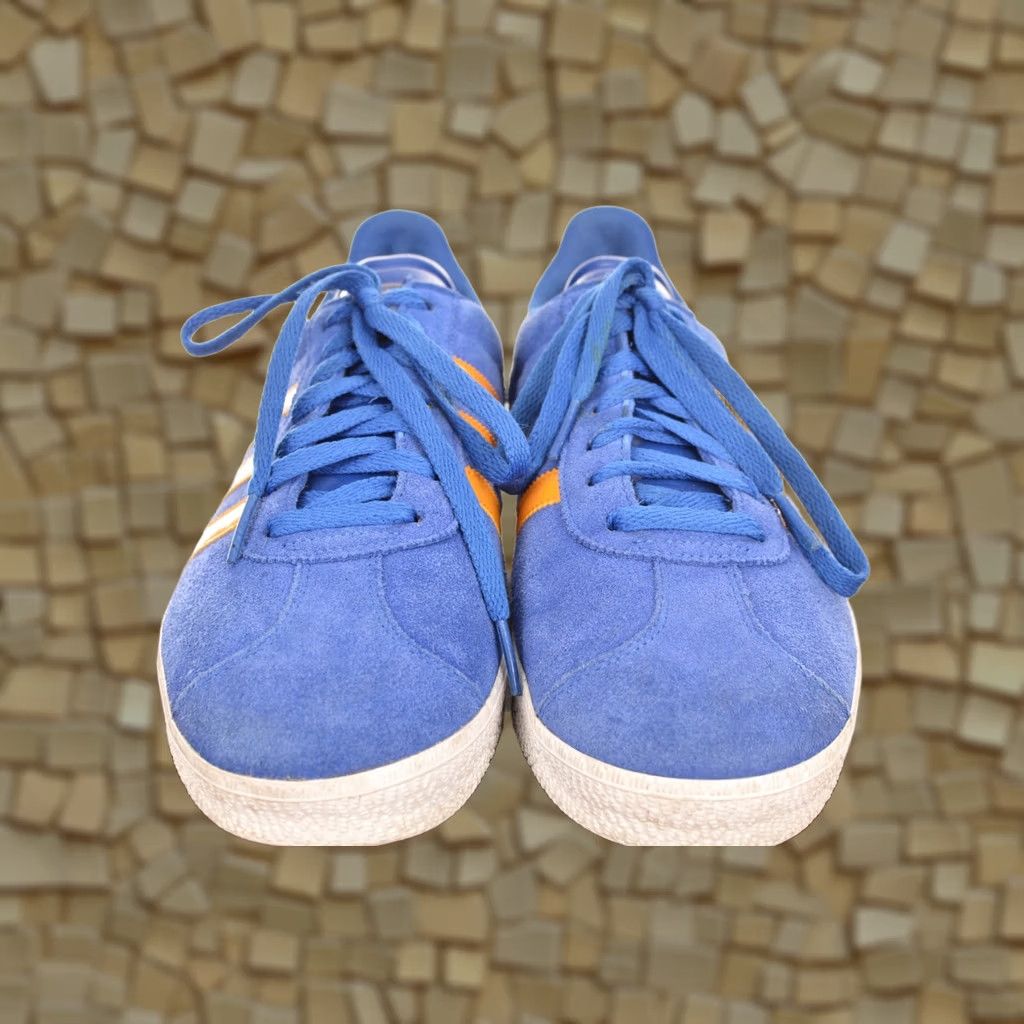 Adidas adidas Gazelle Blue/Yellow Sneakers G13257 US 9.5 Mens Shoes Trainers Blue Gazelle Sneakers Adidas G13257 Size US 10 / EU 43 - 1 Thumbnail