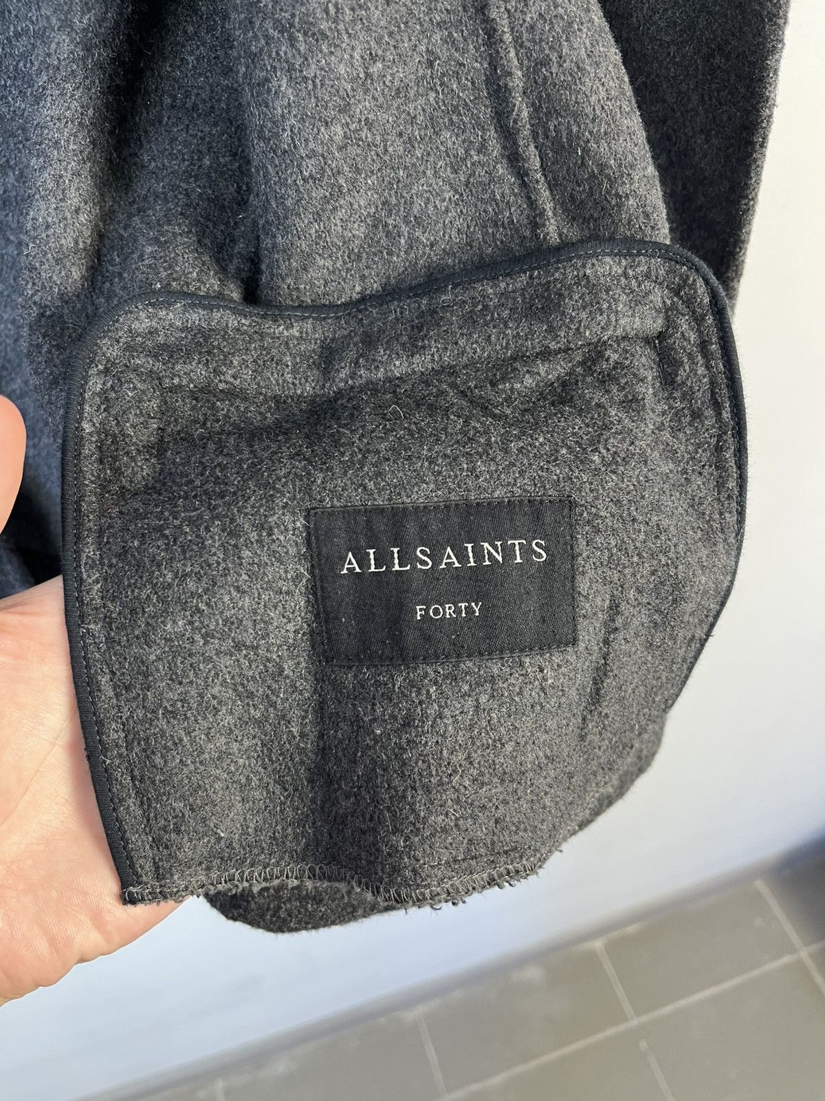Allsaints Allsaints Forty Luxury Wool Classic Jacket Blazer Size 42R - 7 Thumbnail