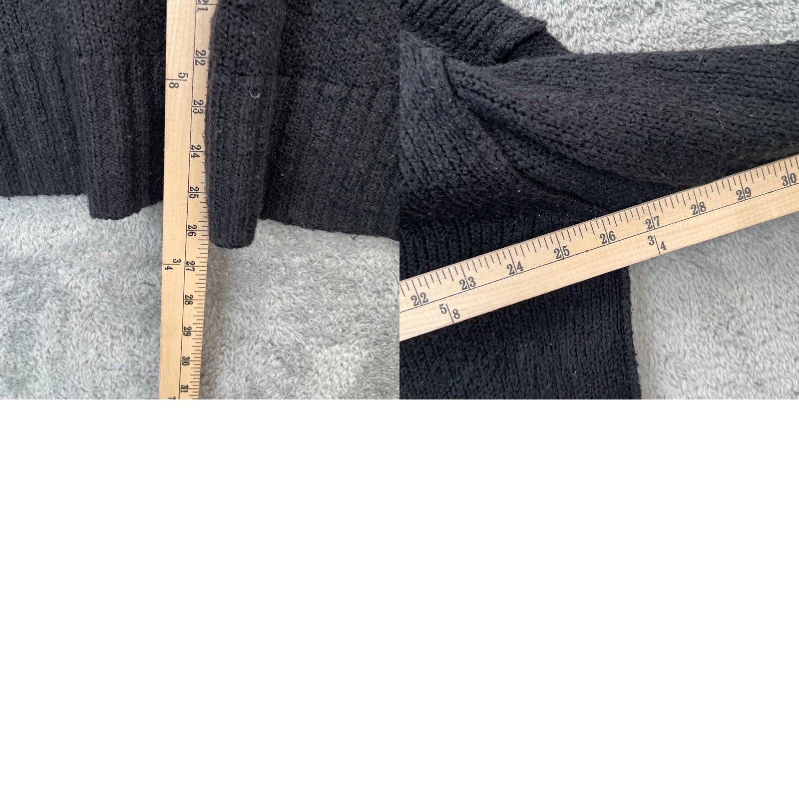 Free People Free People Sweater Tunic XS Black 3/4 Sleeve V-Neck Oversized Relaxed Knit Shirt Womens Fall Winter Fashion Size XS / US 0-2 / IT 36-38 - 8 Thumbnail