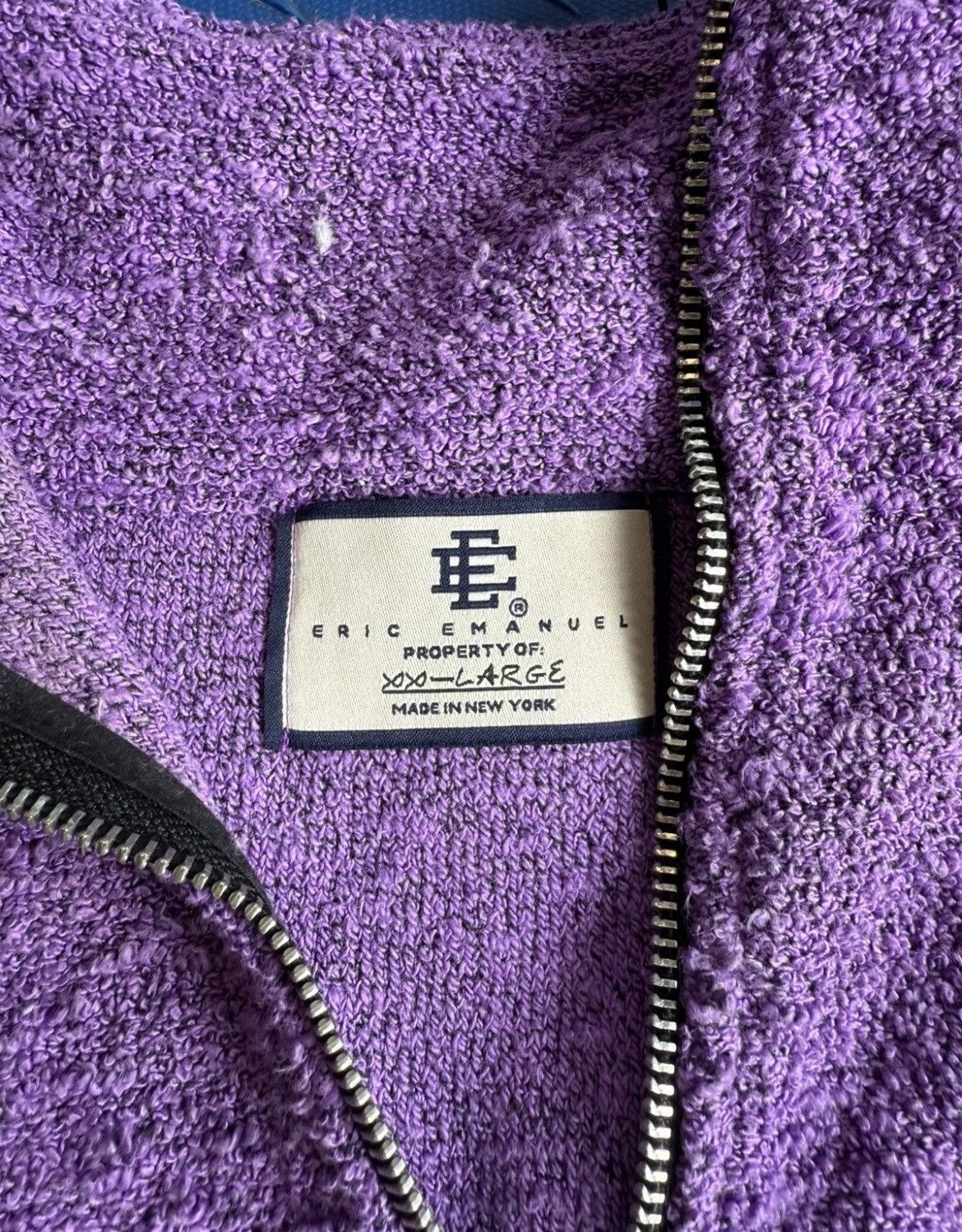Eric Emanuel Eric Emanuel EE purple Boucle quarter zip XXL Size US XXL / EU 58 / 5 - 4 Thumbnail