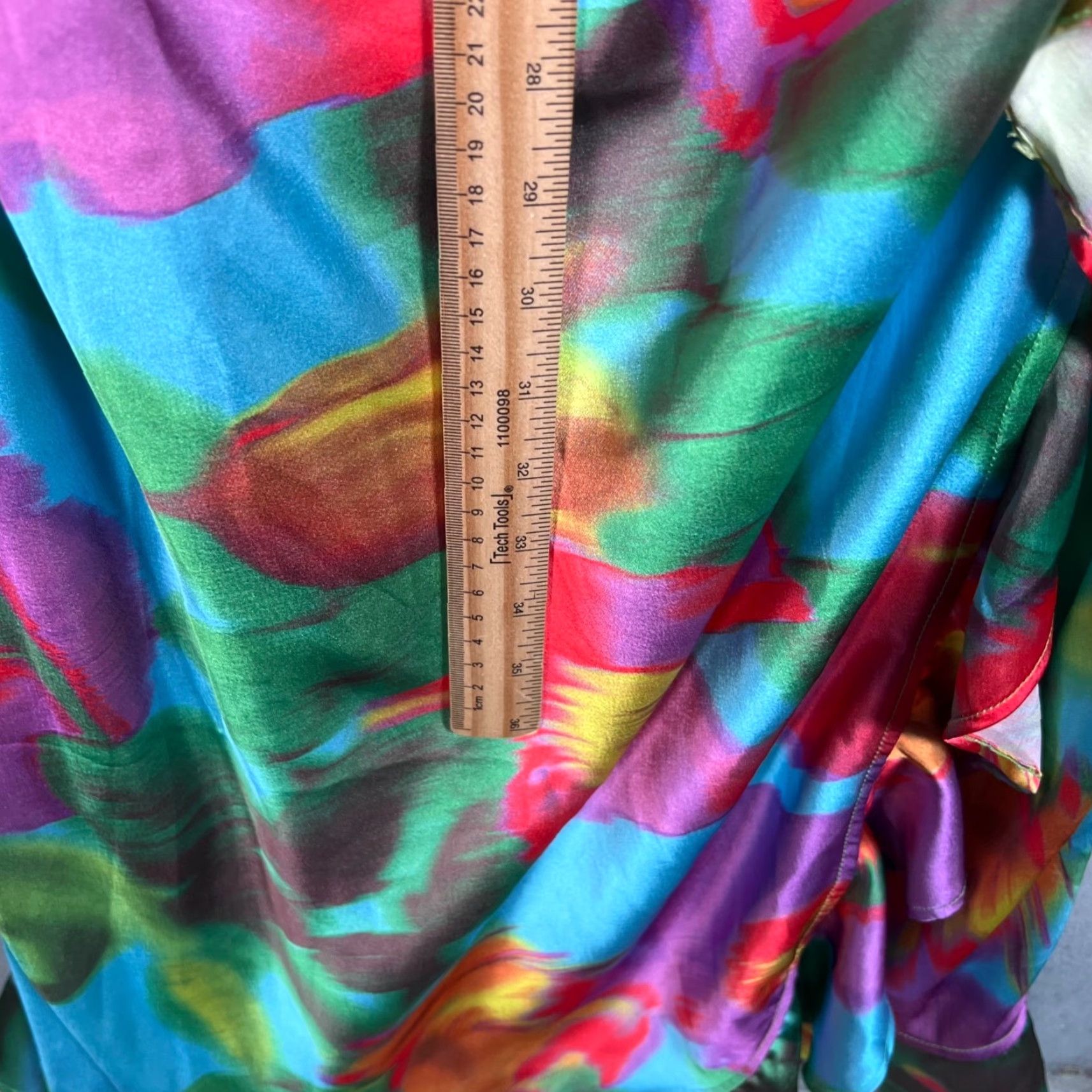 Asos ASOS Design Womens Size 16 Curve Floral Wrap Maxi Dress Multicolor Satin Size XXL / US 16-18 / IT 52-54 - 7 Thumbnail