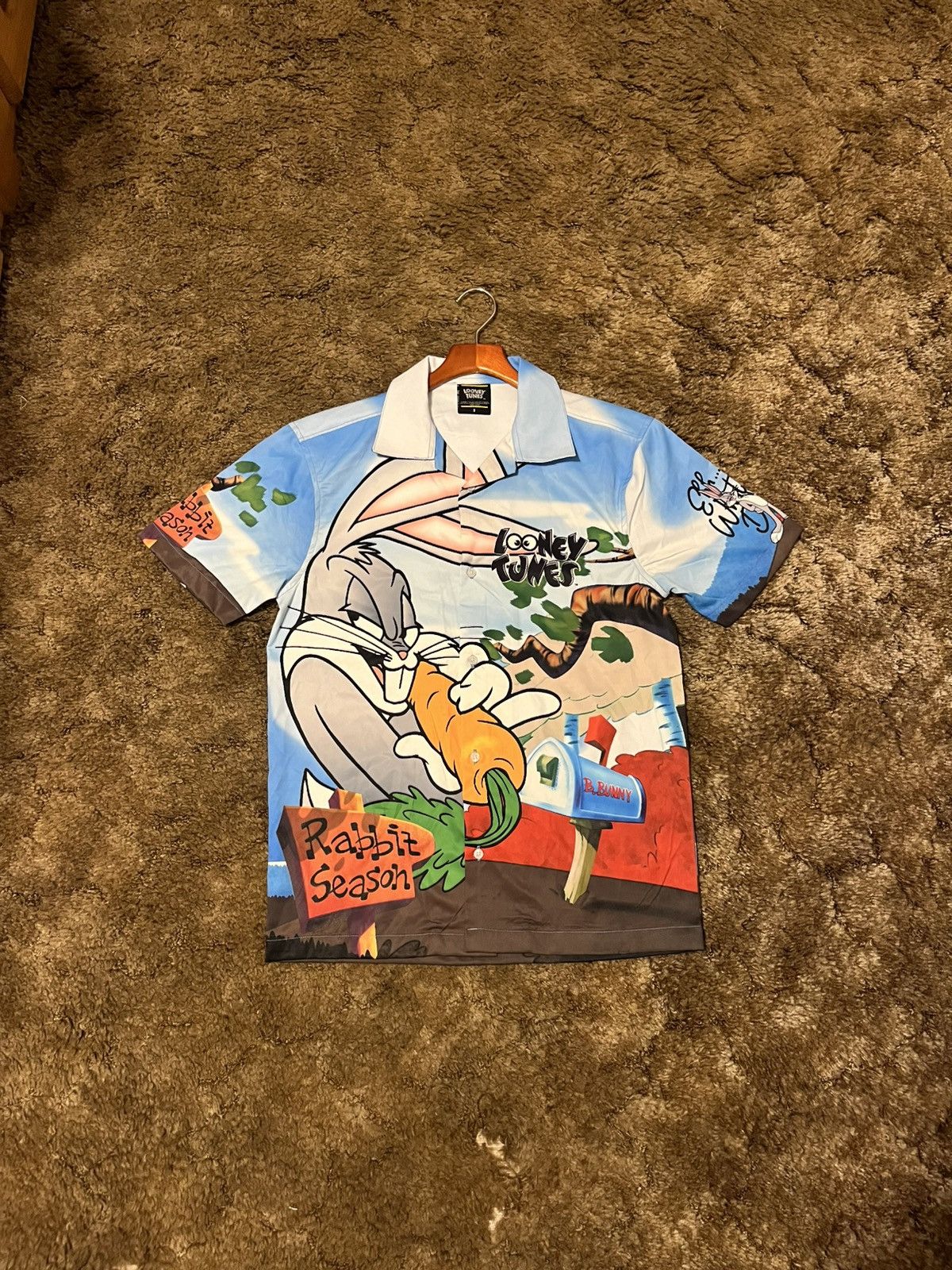 Warner Bros Looney Tunes Bugs Bunny Button Up Shirt Small Size US S / EU 44-46 / 1 - 1 Thumbnail