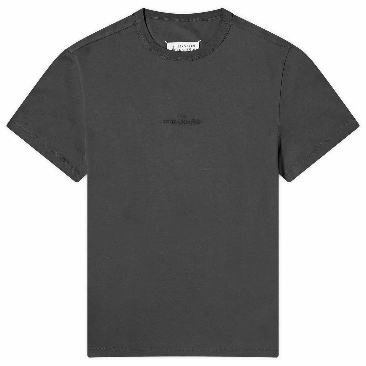 Maison Margiela o1w1db10525 Logo T-Shirt in Black Size US XL / EU 56 / 4 - 1 Thumbnail