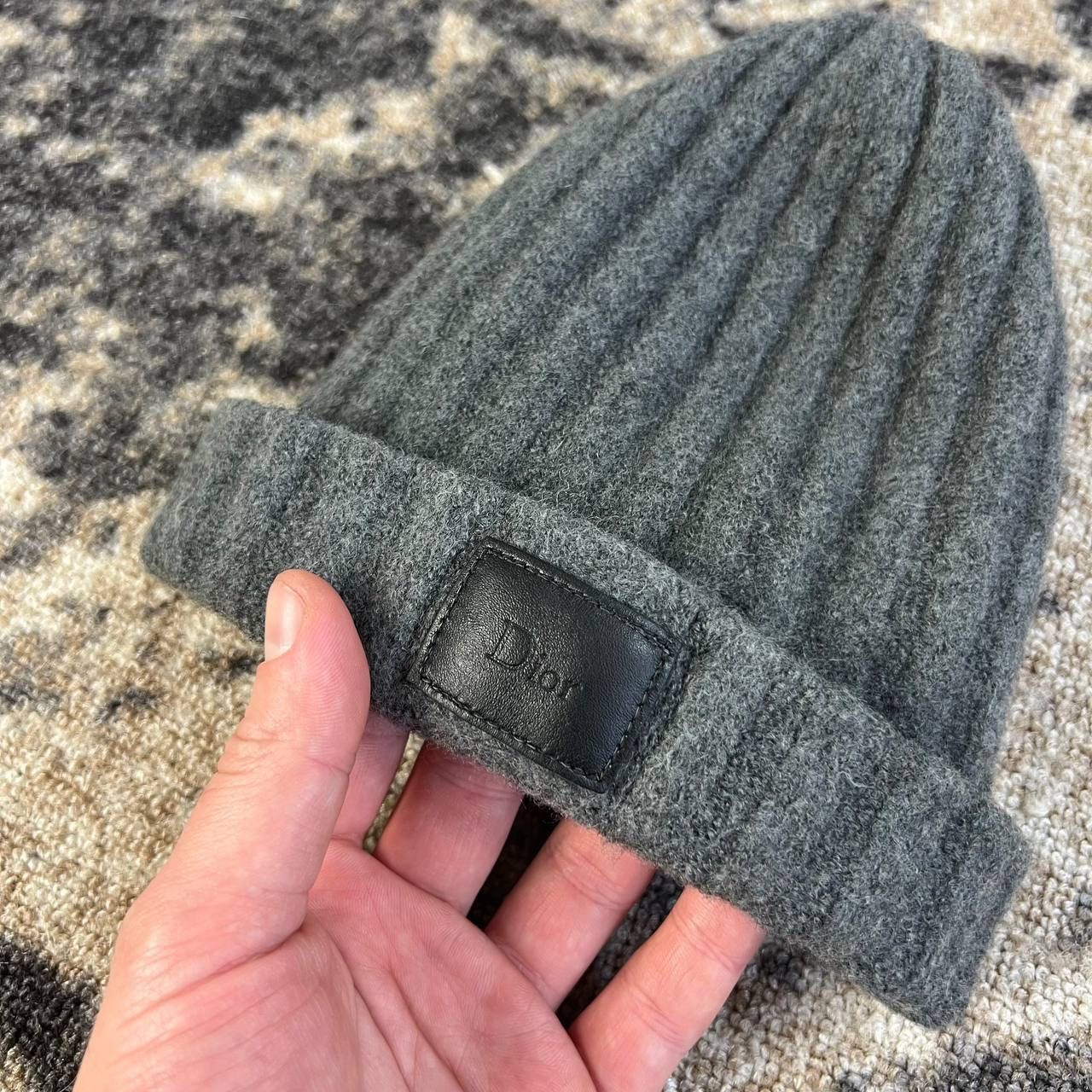Dior Dior Mini Logo Luxury Wool Beanie Hat Streetwear Style Size ONE SIZE - 2 Thumbnail