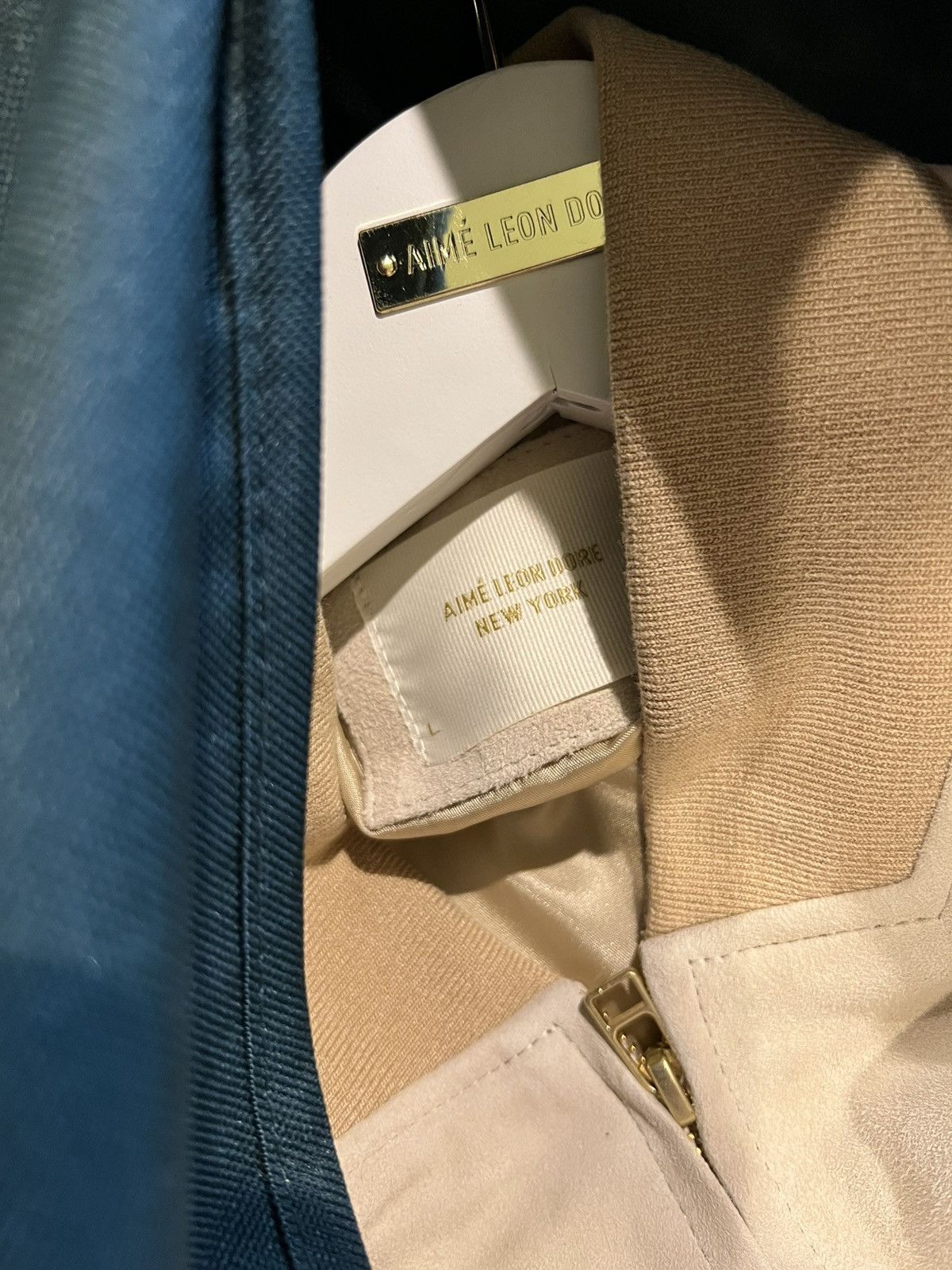 Aime Leon Dore Suede Bomber Jacket - L Size US L / EU 52-54 / 3 - 9 Thumbnail