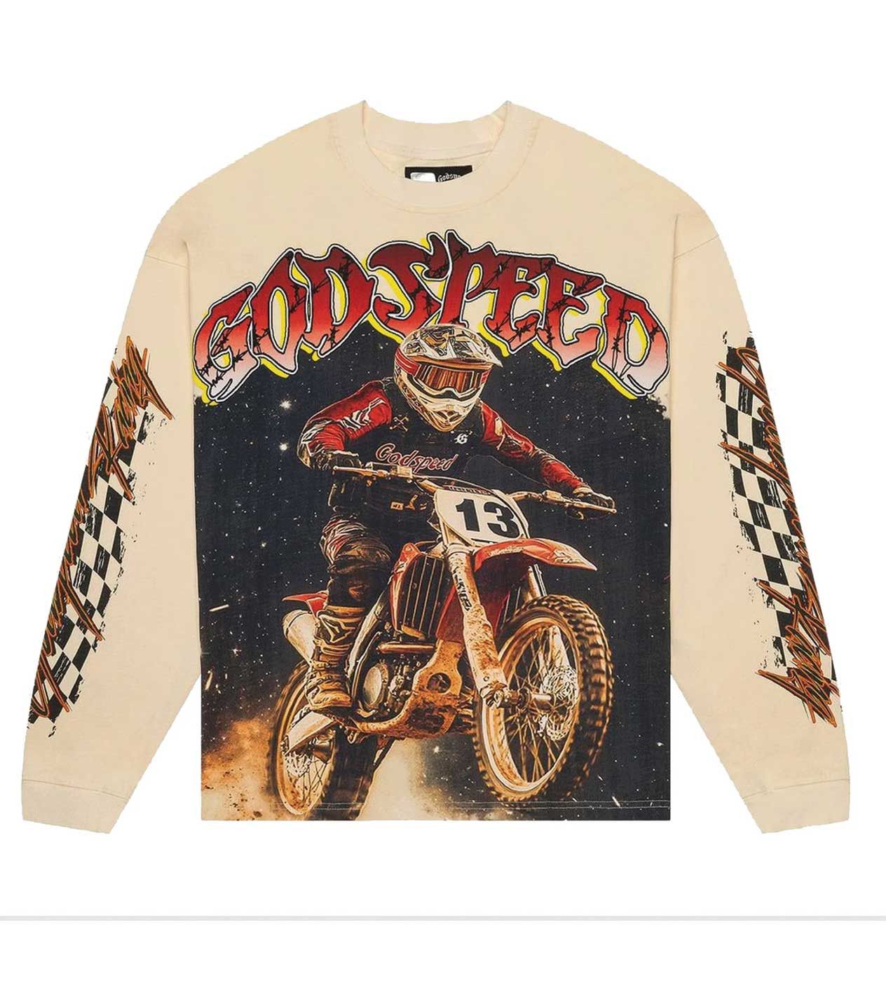 Godspeed Full Throttle L/S Tee Bone Size US XL / EU 56 / 4 - 1 Thumbnail
