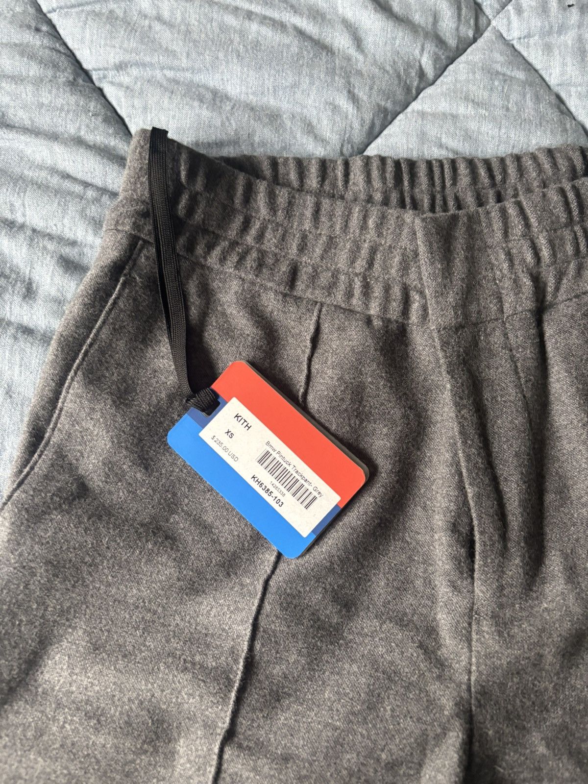 BMW × Kith NWT Kith X BMW Pintuck Trackpant - Grey XS Size US 26 / EU 42 - 2 Thumbnail