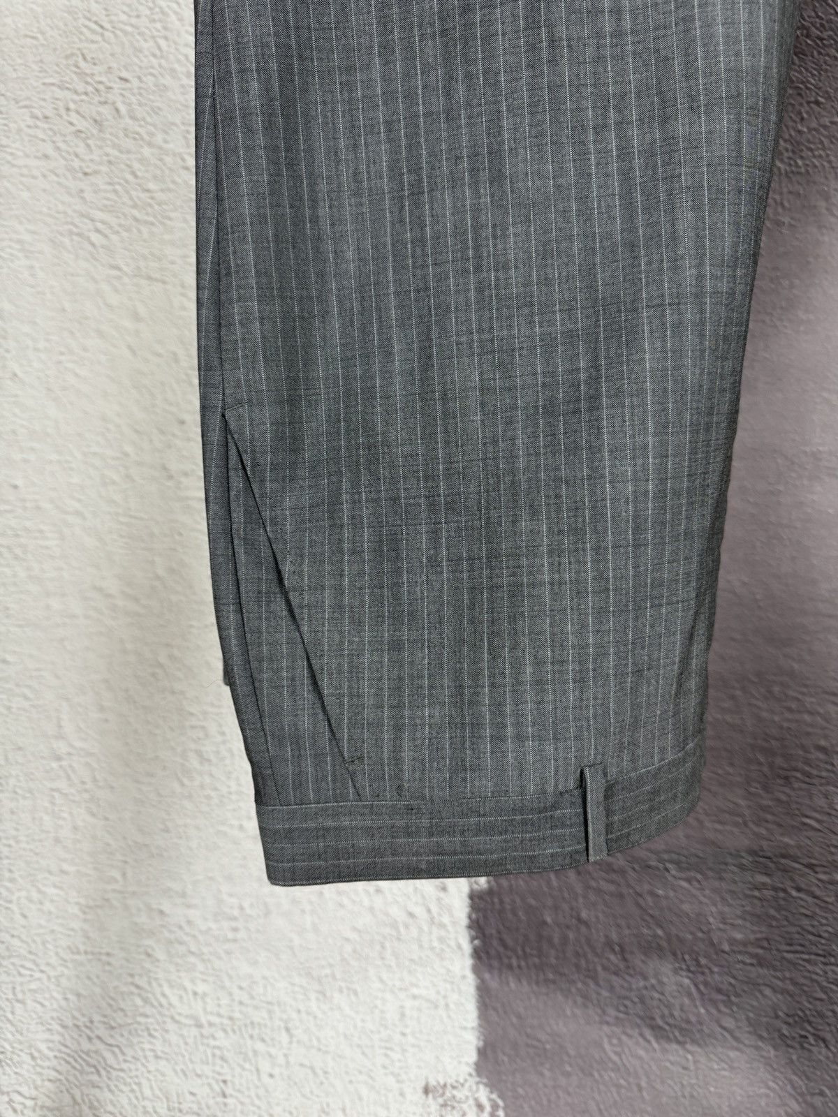 Burberry Burberry London wool silk striped grey 2 pcs suit 3 button Size 46R - 18 Thumbnail