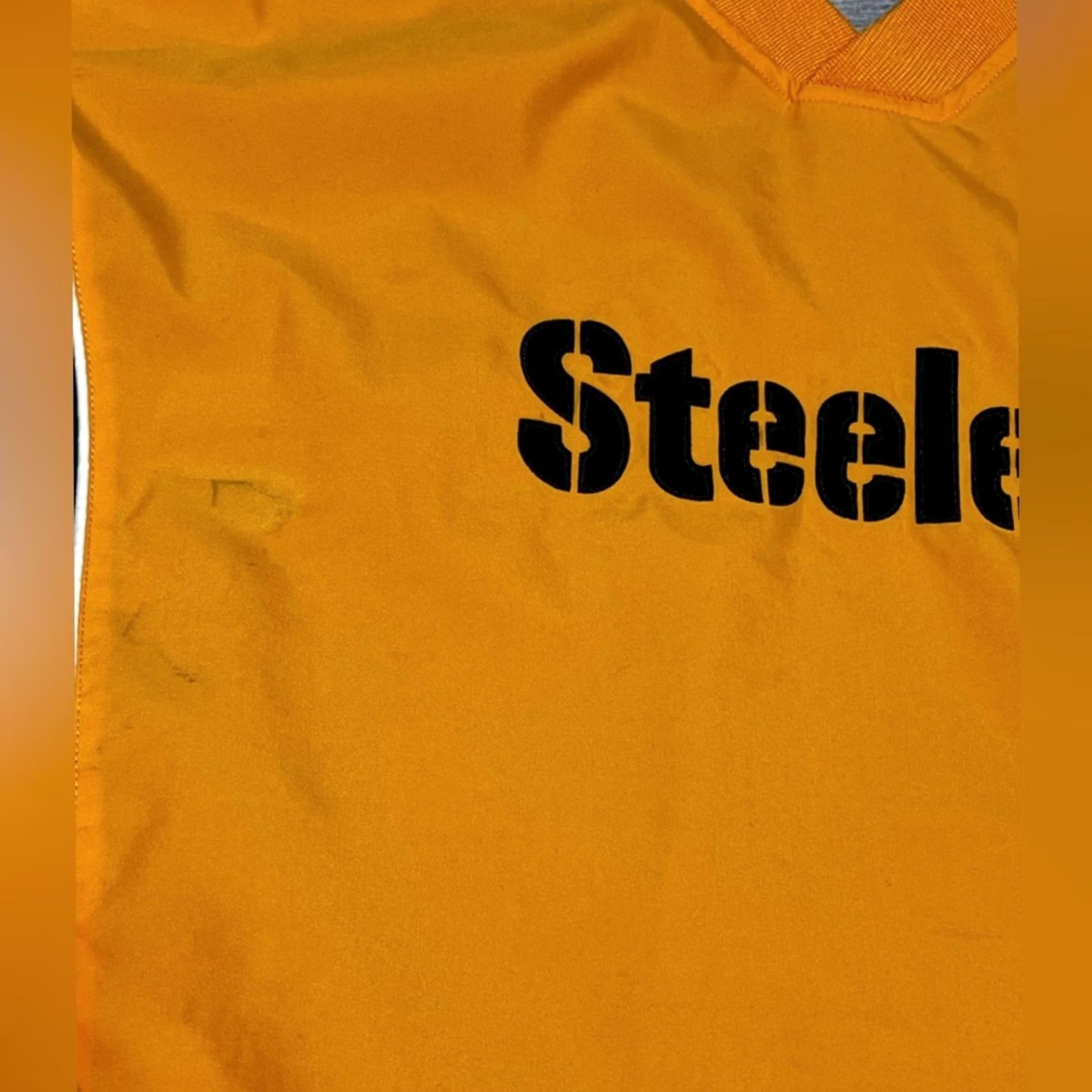 NFL NFL Tee Mens XL Gold Official Pittsburgh Steelers Team Apparel Jacket Windbreaker Size Size US XL / EU 56 / 4 - 4 Thumbnail