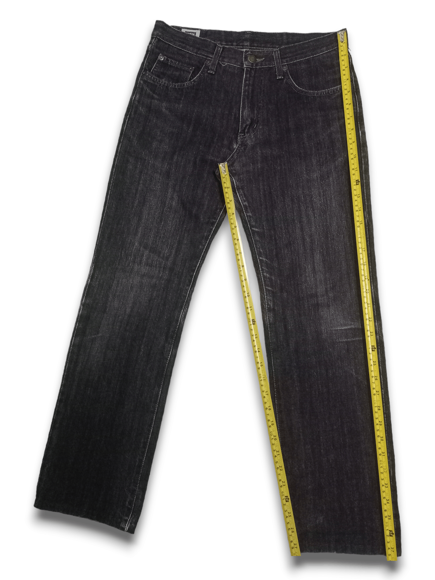 Edwin × Japanese Brand Vintage Japanese Edwin 402 Straight Leg Washed Black Jeans Size US 30 / EU 46 - 11 Thumbnail