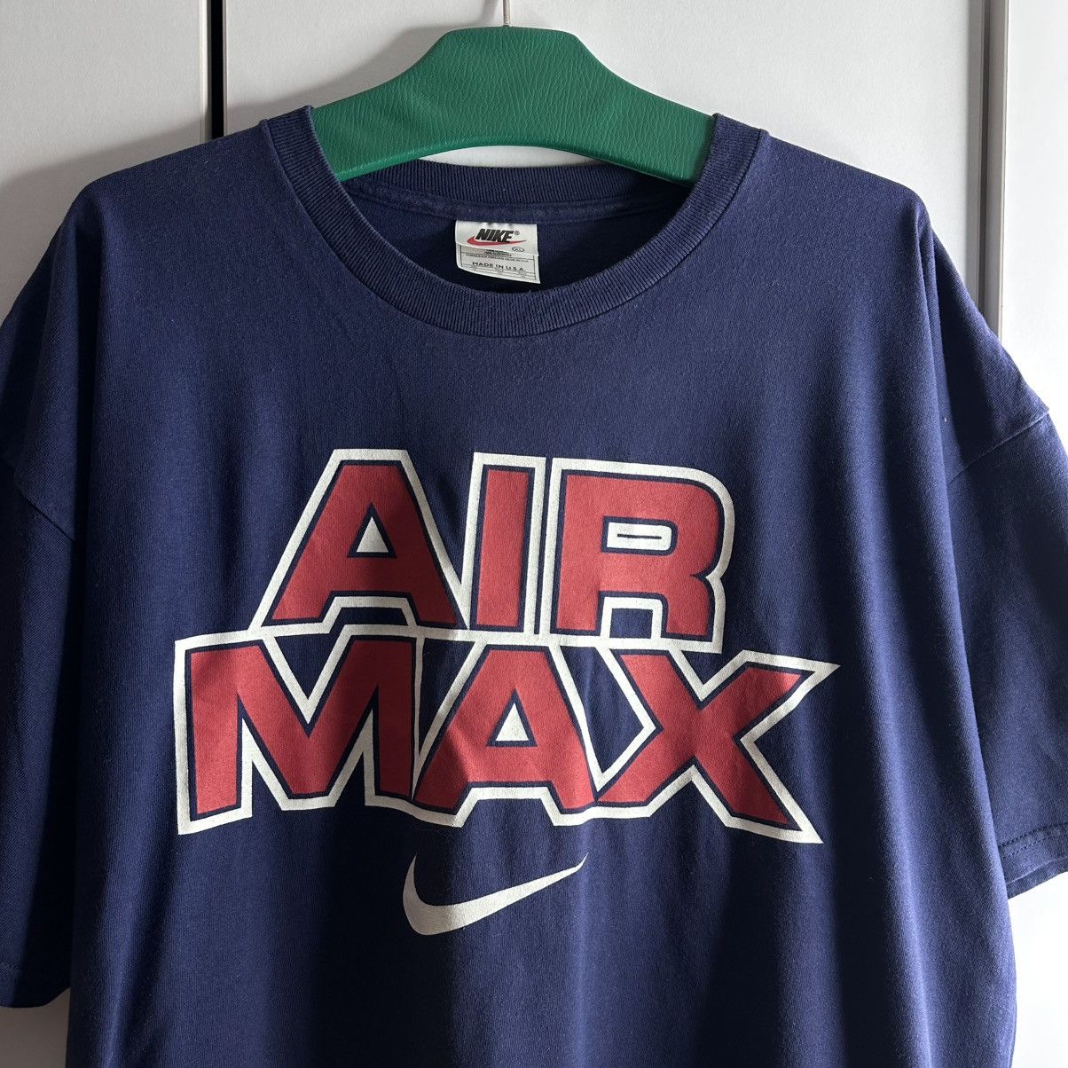 Nike Nike Air Made in USA Vintage 90s T-shirt Rare Big Logo Size US XL / EU 56 / 4 - 2 Thumbnail